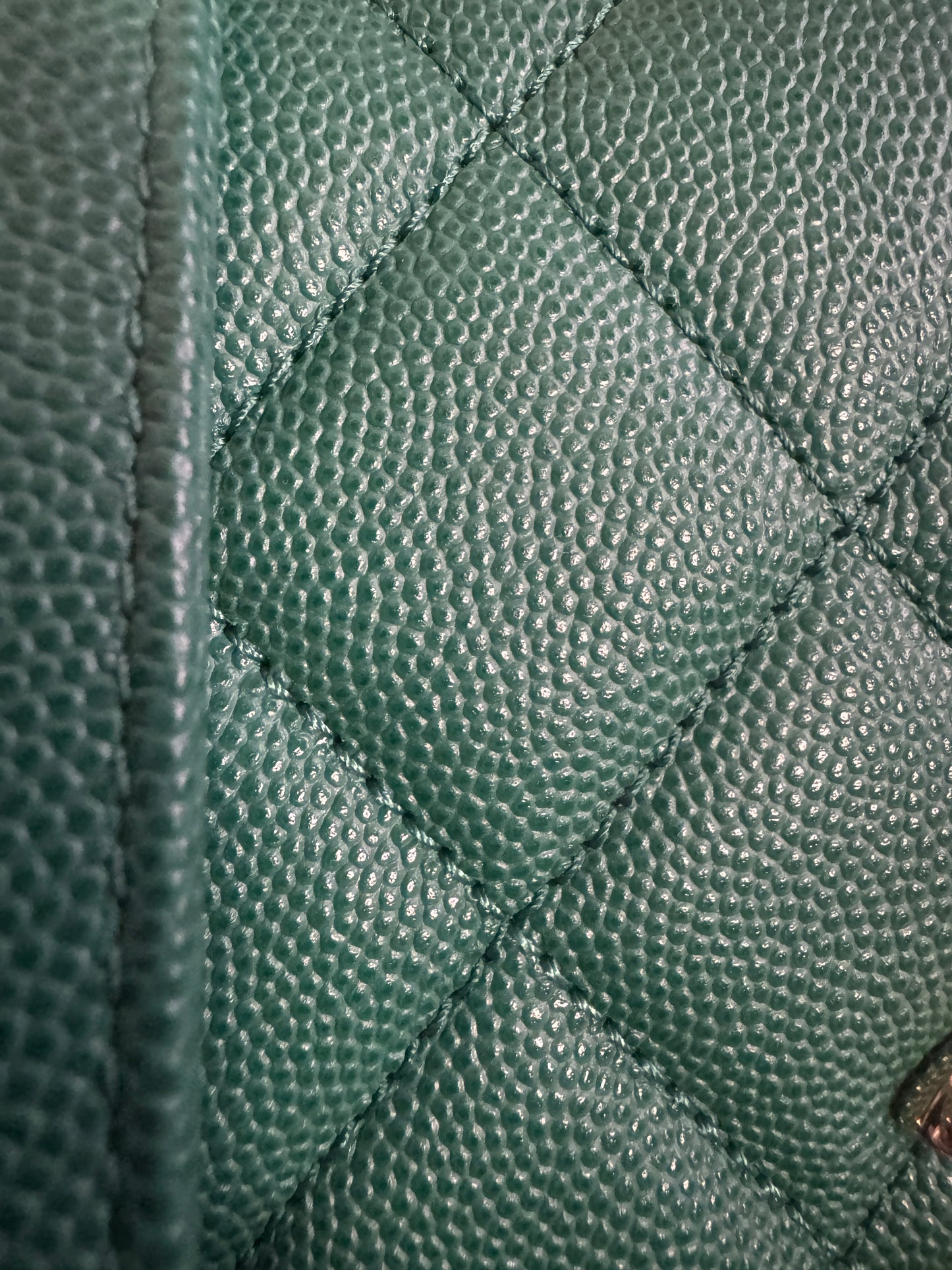 Chanel Business Affinity in gorgeous Green Caviar