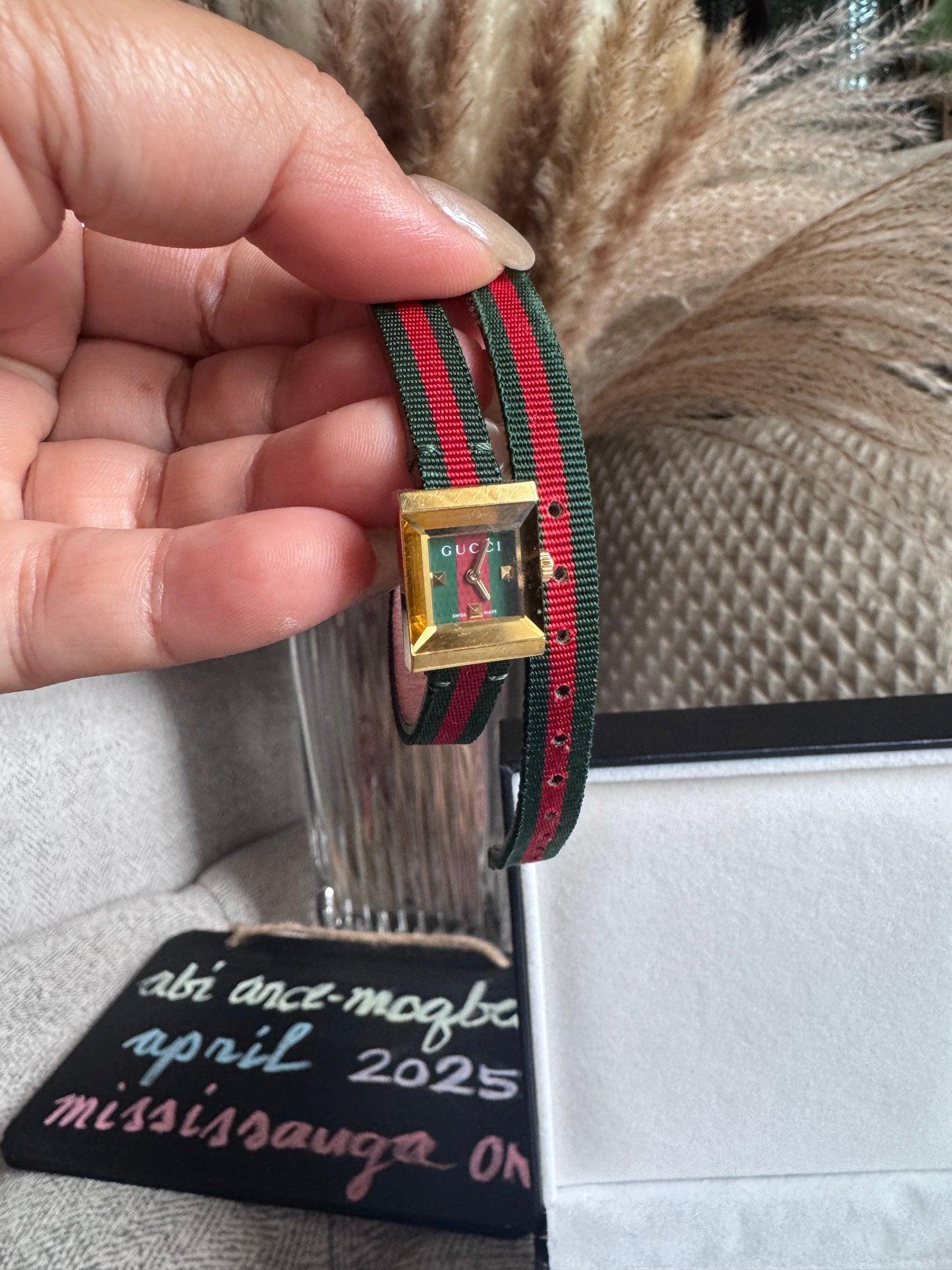 Gucci Vintage Web Strap Watch