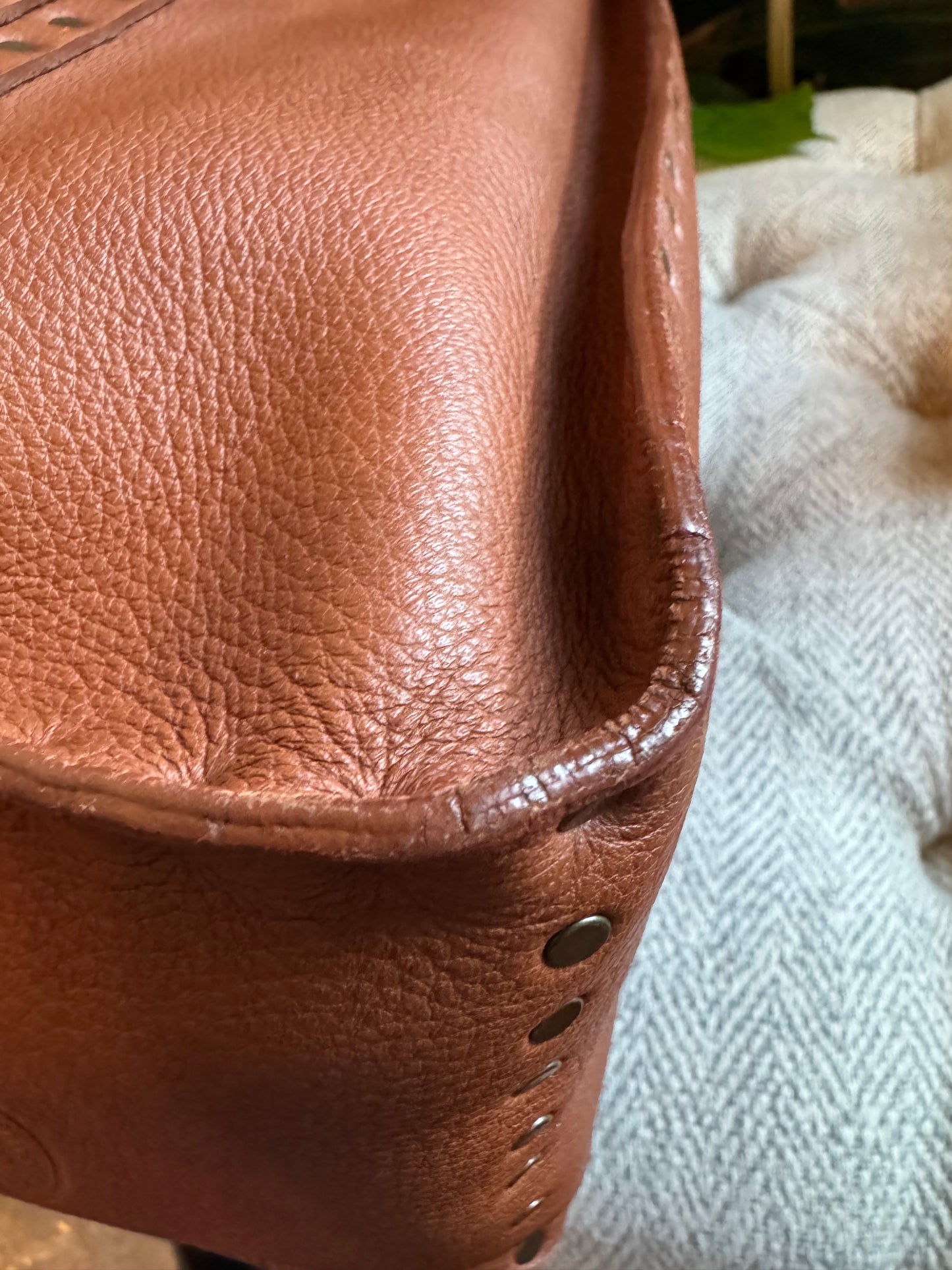 Celine Vintage Studded Leather Tote