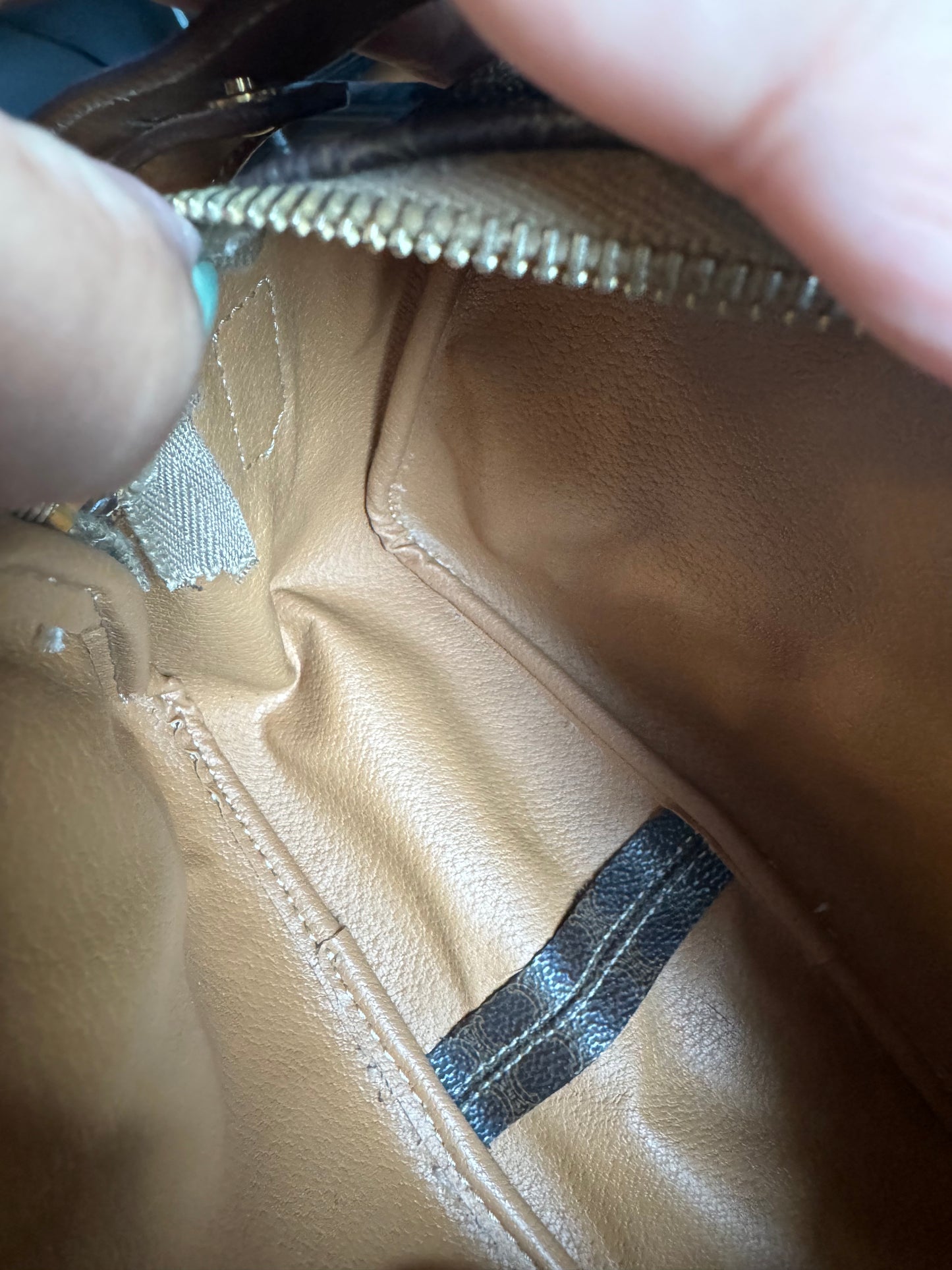 Celine Vintage Macadam Camera Bag