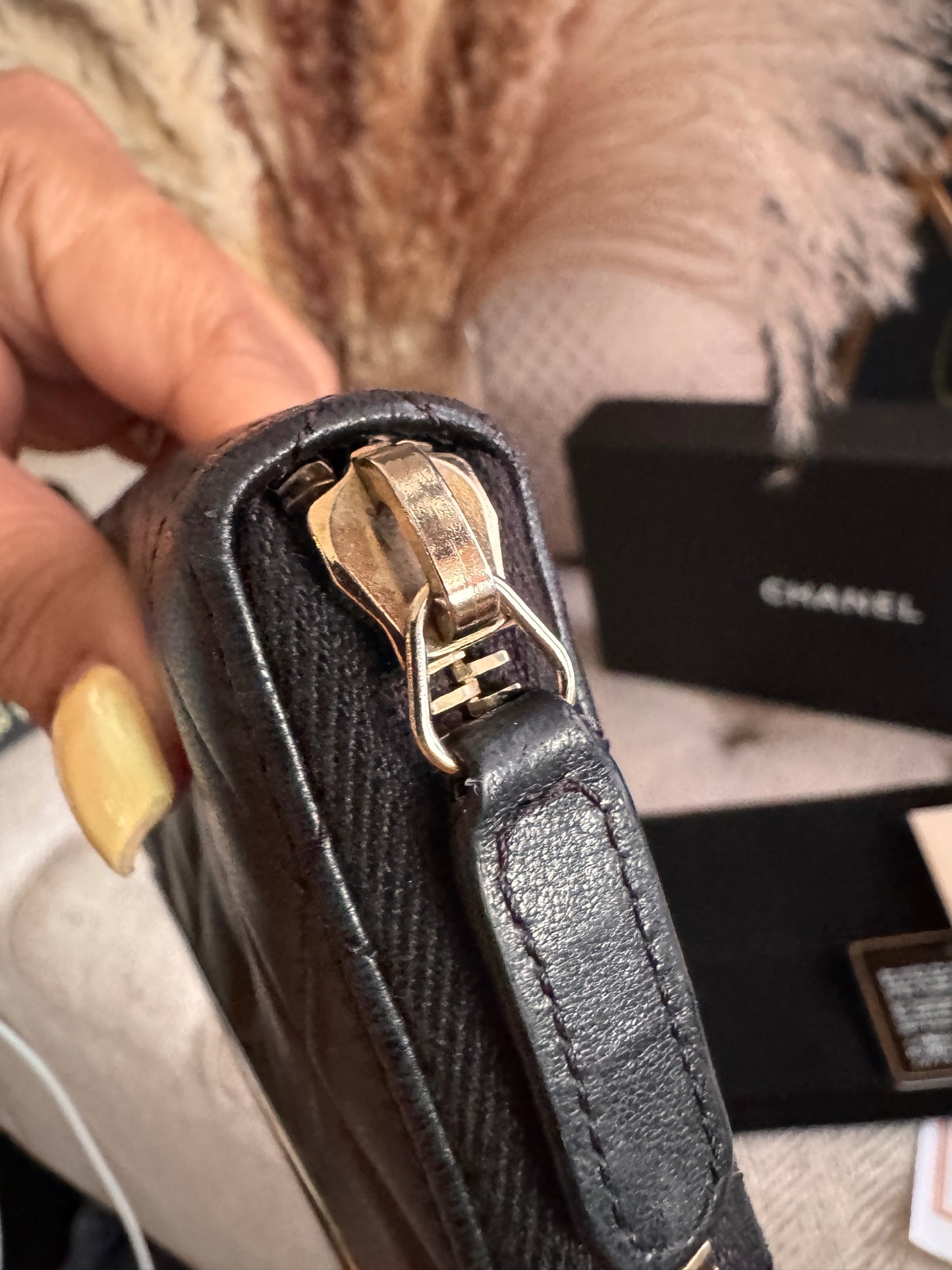 Chanel Trendy Zippy Wallet -Black GHW