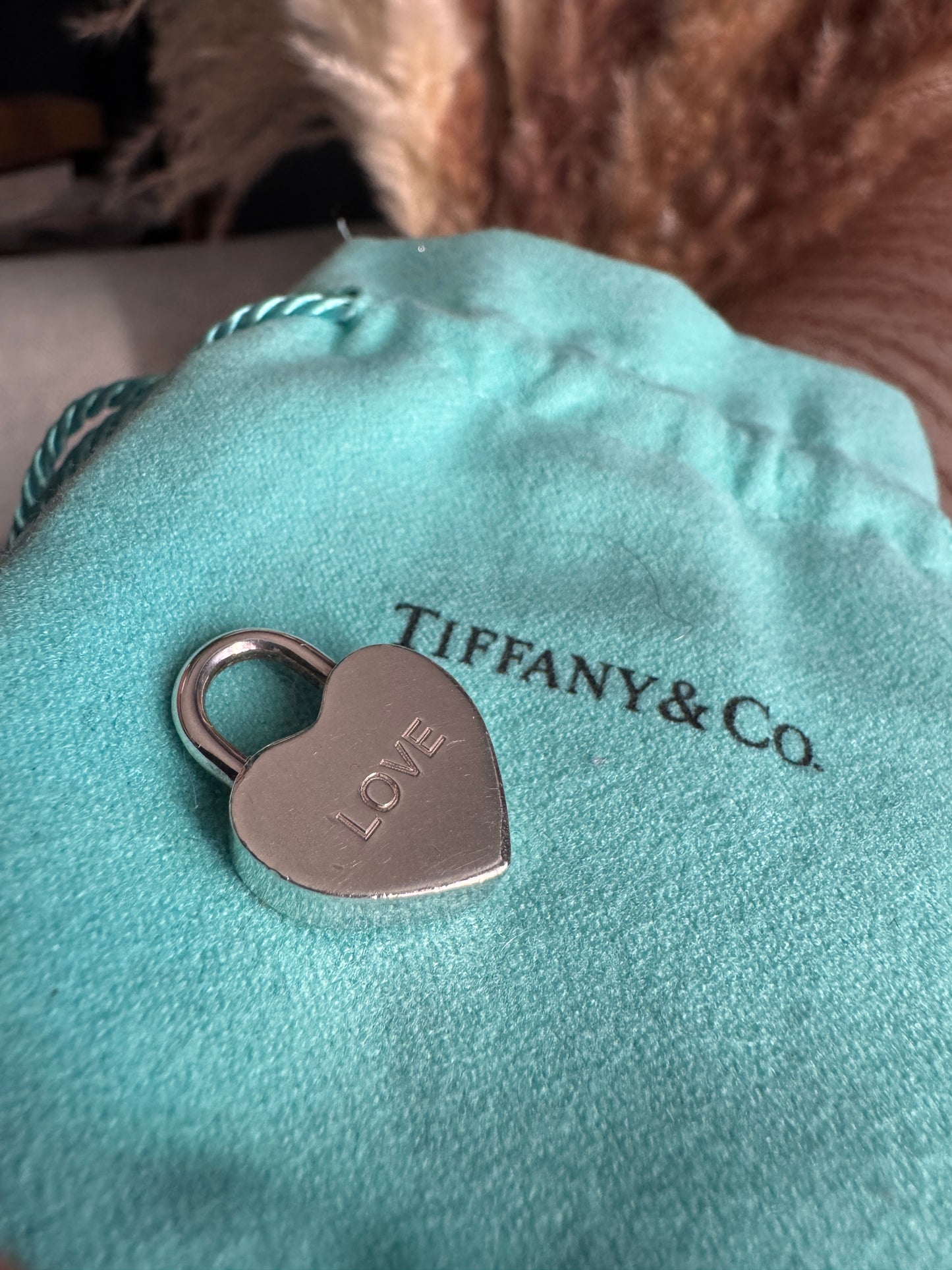 Tiffany & Co Padlock Heart LOVE Charm