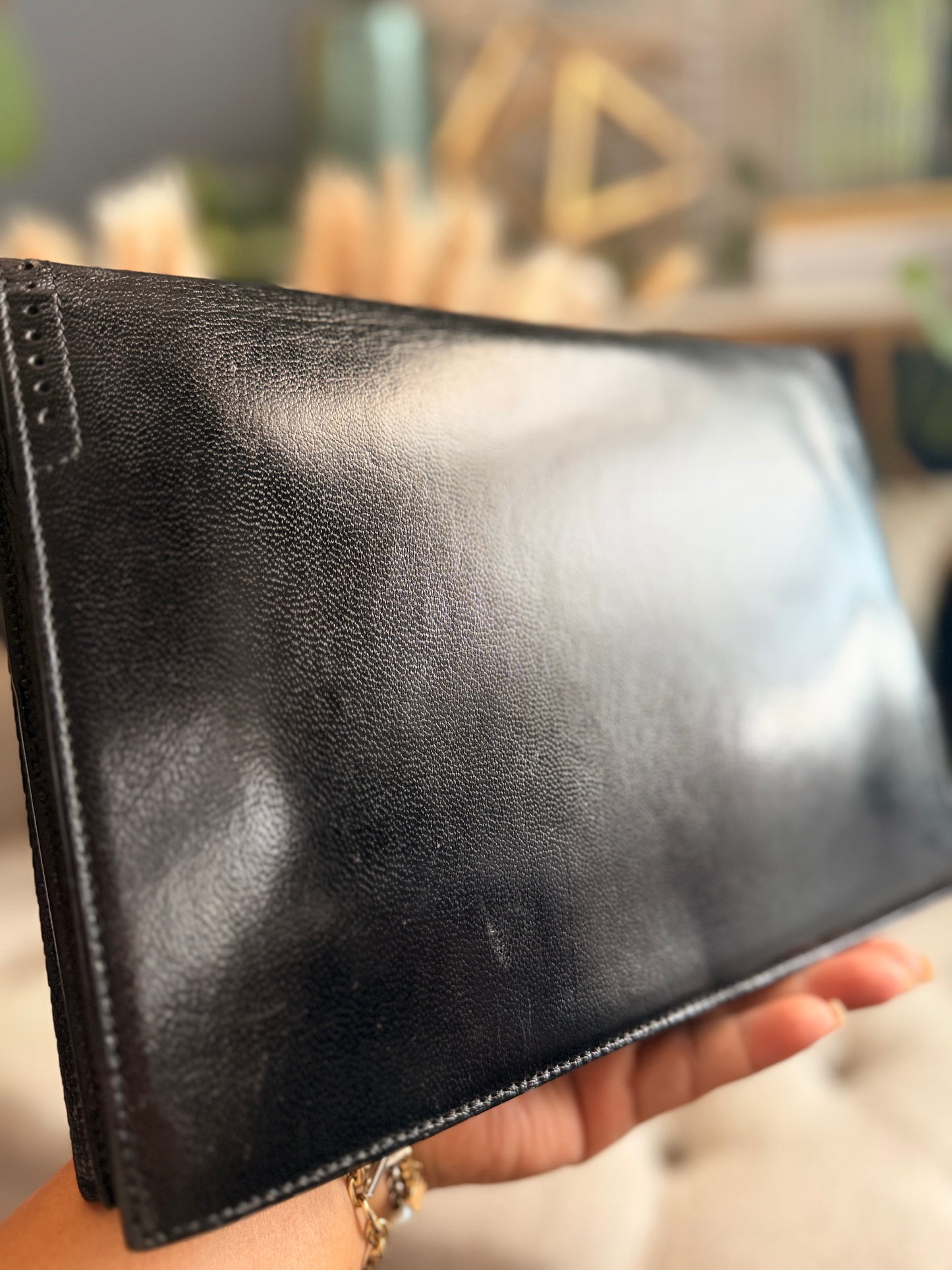 YSL Vintage Leather Shoulder Bag/Clutch