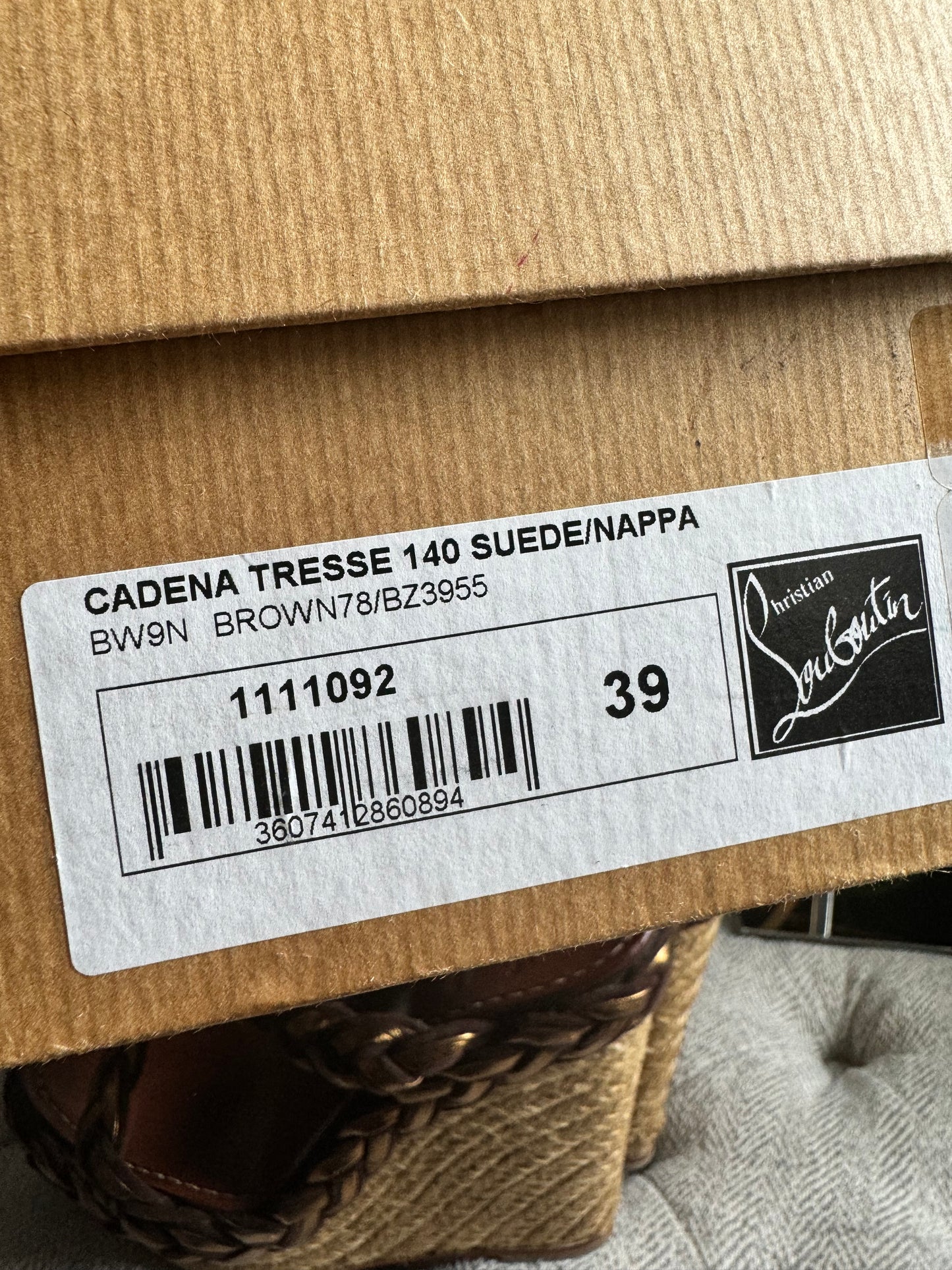 Christian Louboutin Cadena Tresse 140 Wedge Sandals