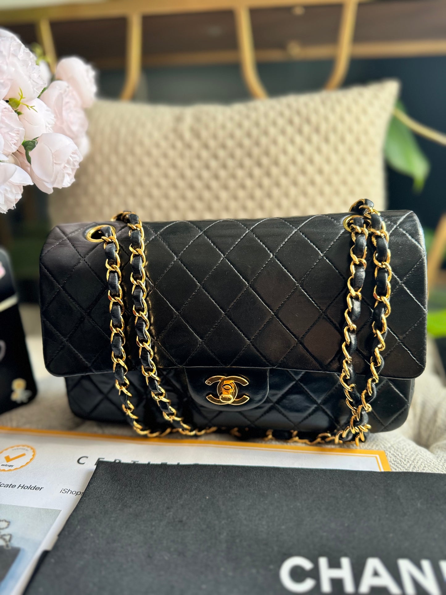 Chanel Vintage Double Flap in Lambskin