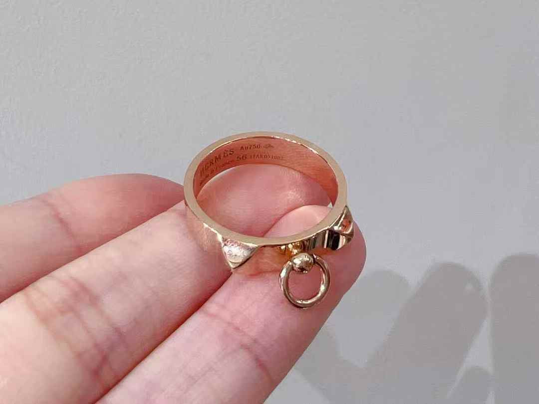 For PRE-ORDER ONLY-Hermes Collier de Chien Ring in Rose Gold