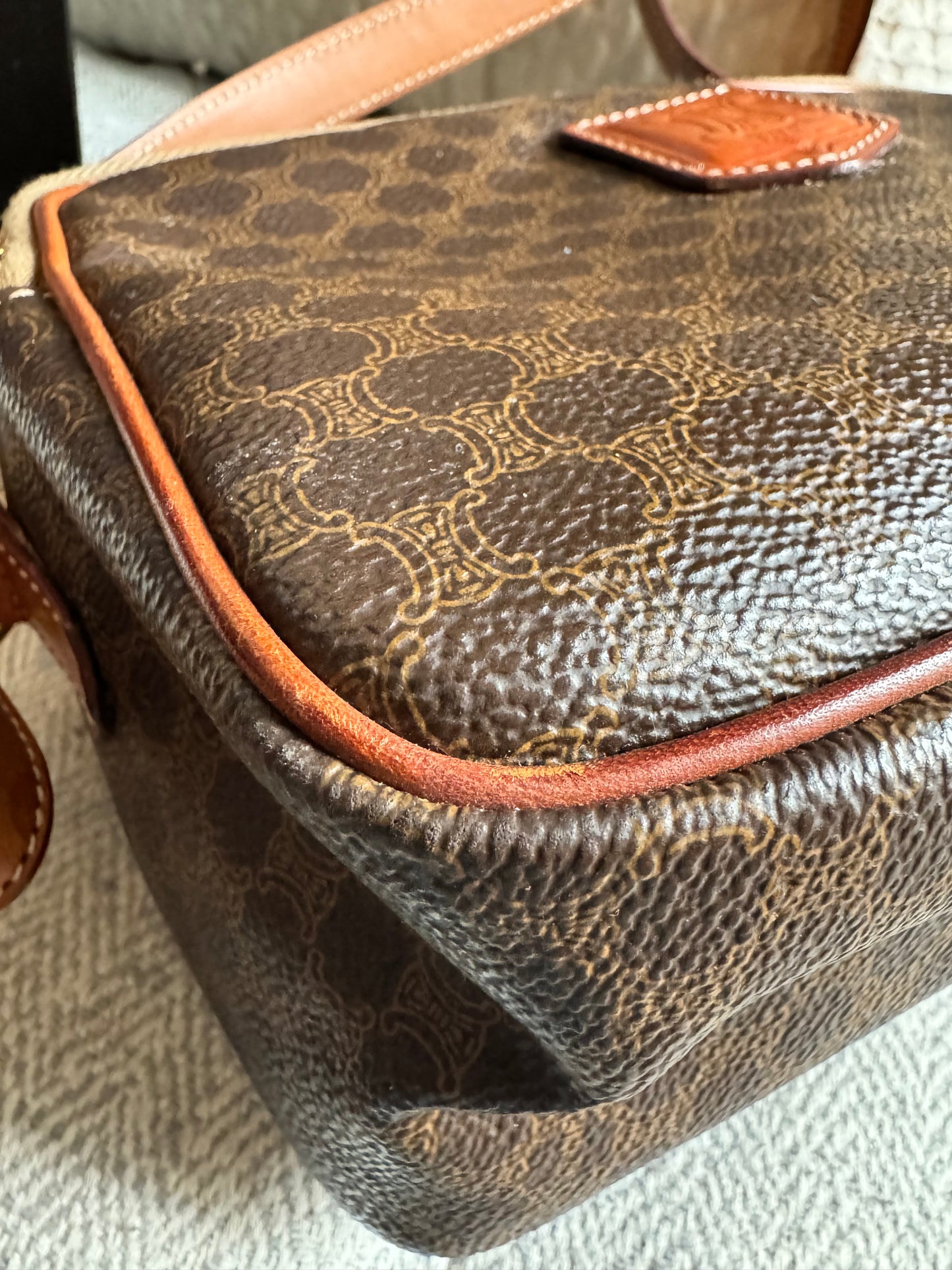 Celine Vintage Macadam Camera Bag