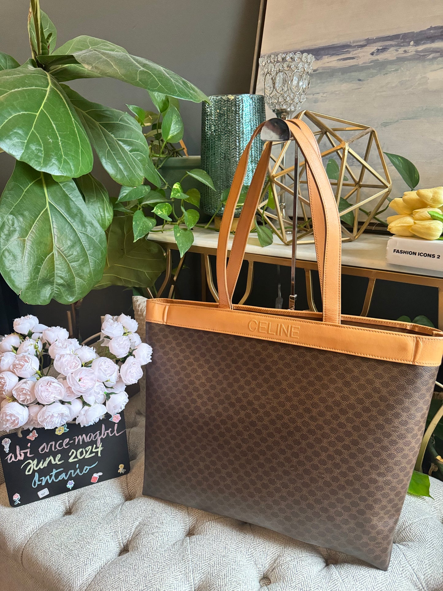 Celine Large Vintage Macadam Tote