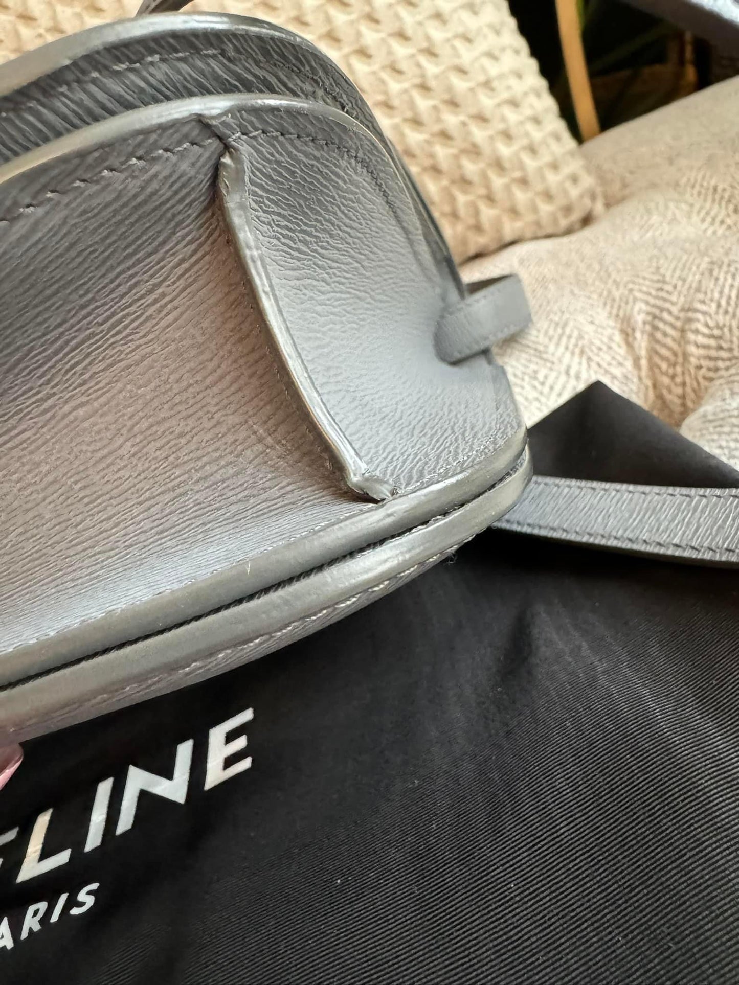 Celine Medium Box Bag in Grey