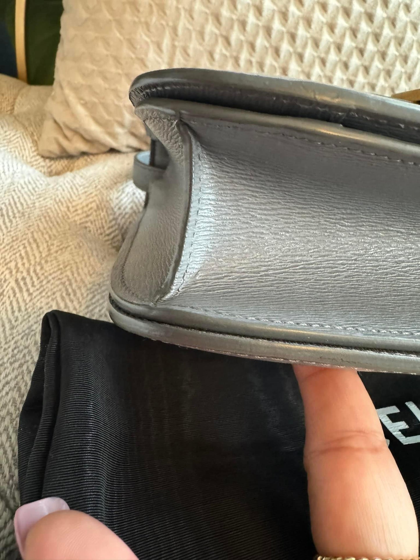 Celine Medium Box Bag in Grey