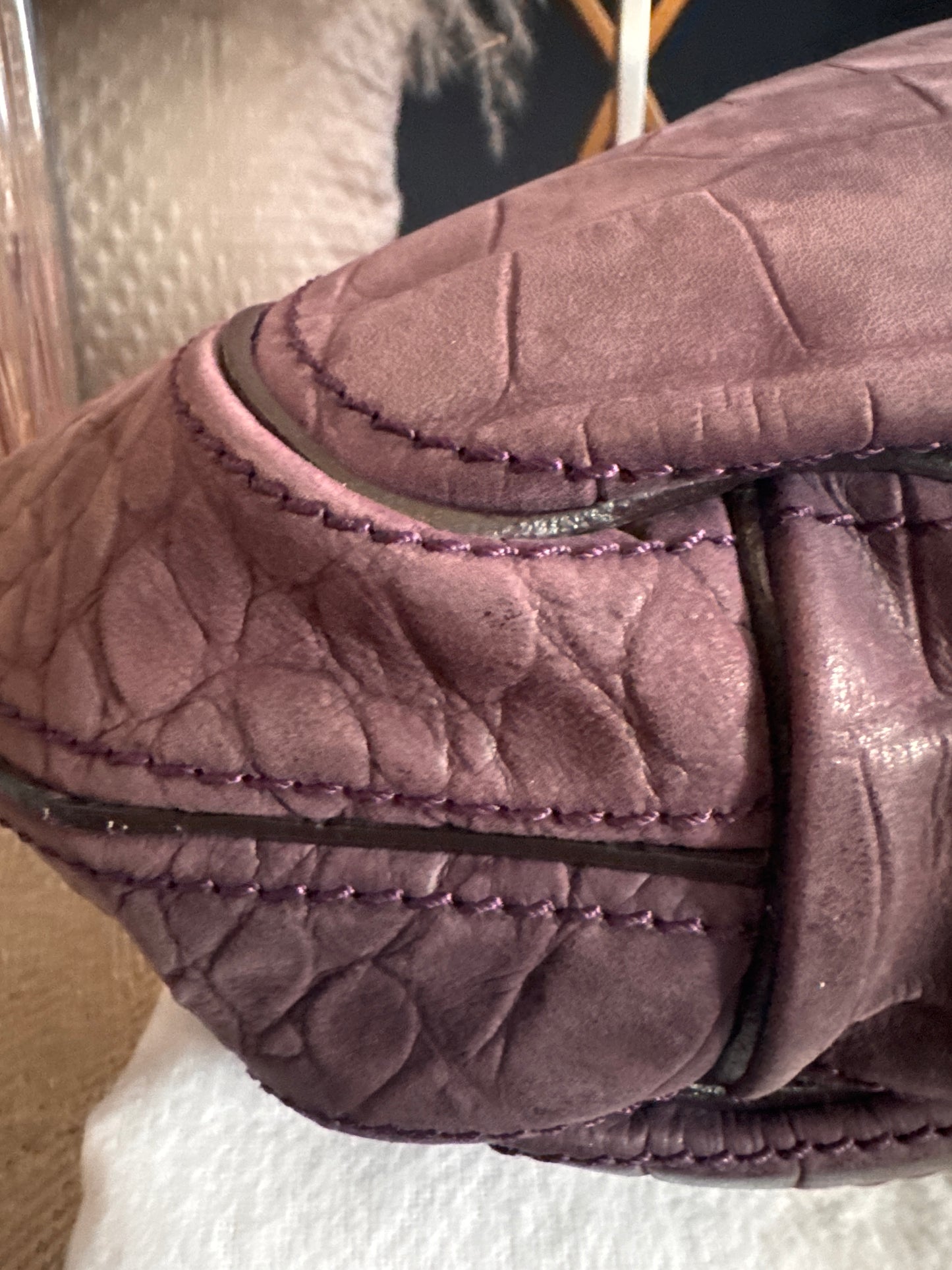 Givenchy Croc Embossed Calfskin Hobo