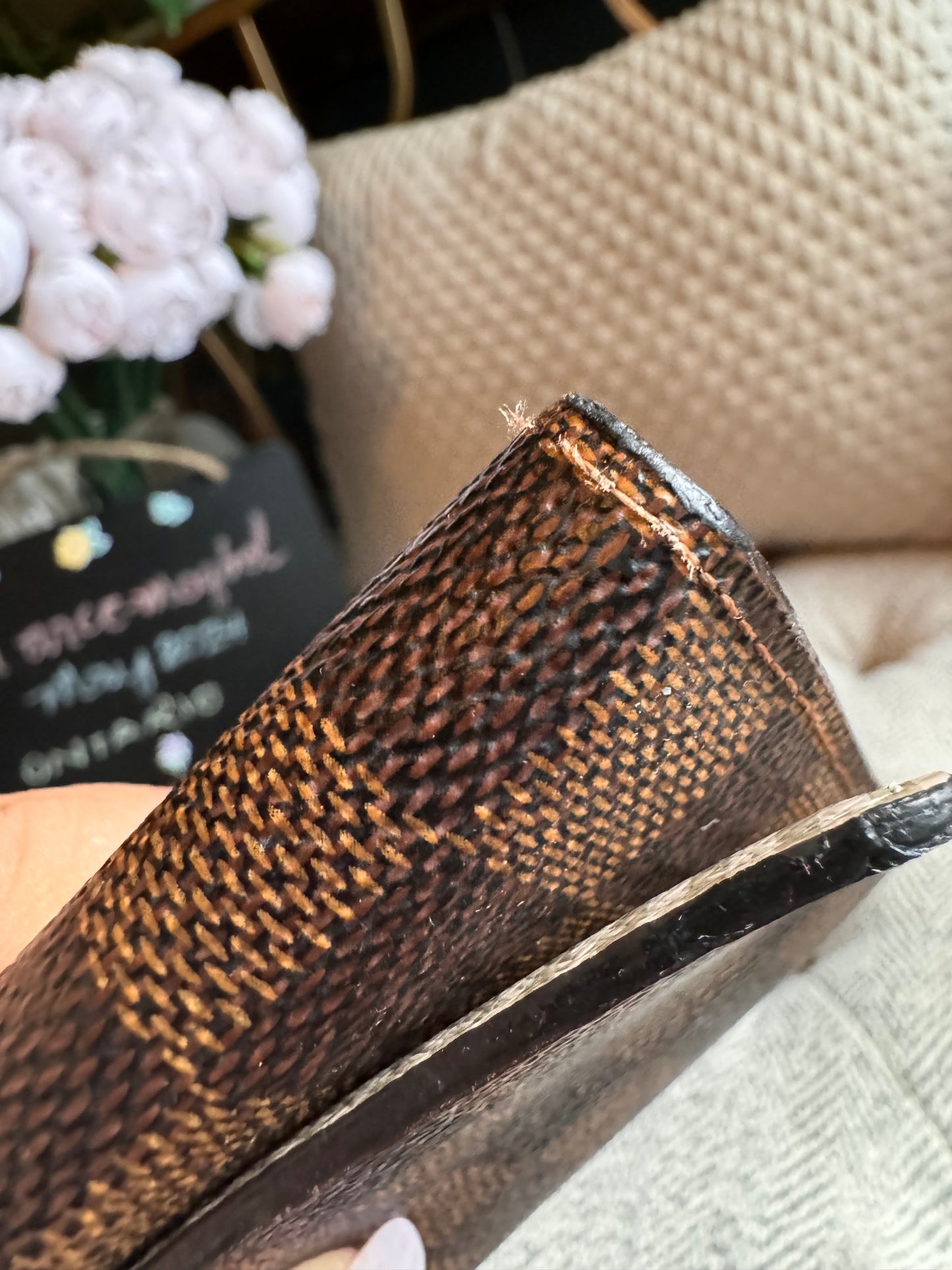 Louis Vuitton Damier Ebene Trunks and Locks Sarah Wallet