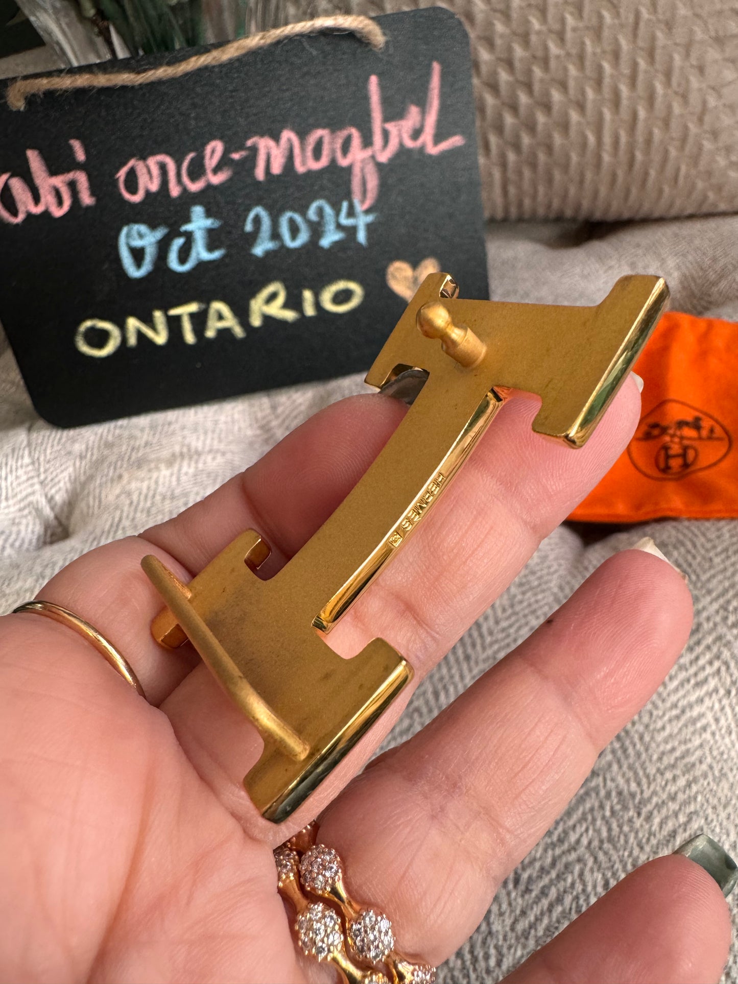 Hermes Belt Buckle -Gold tone