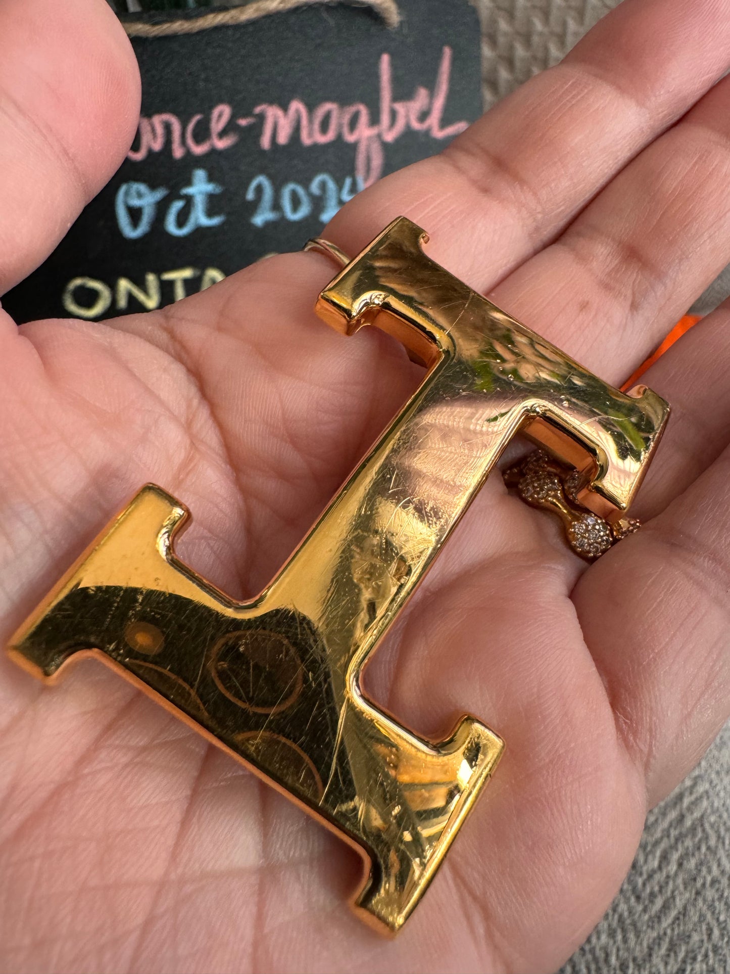 Hermes Belt Buckle -Gold tone