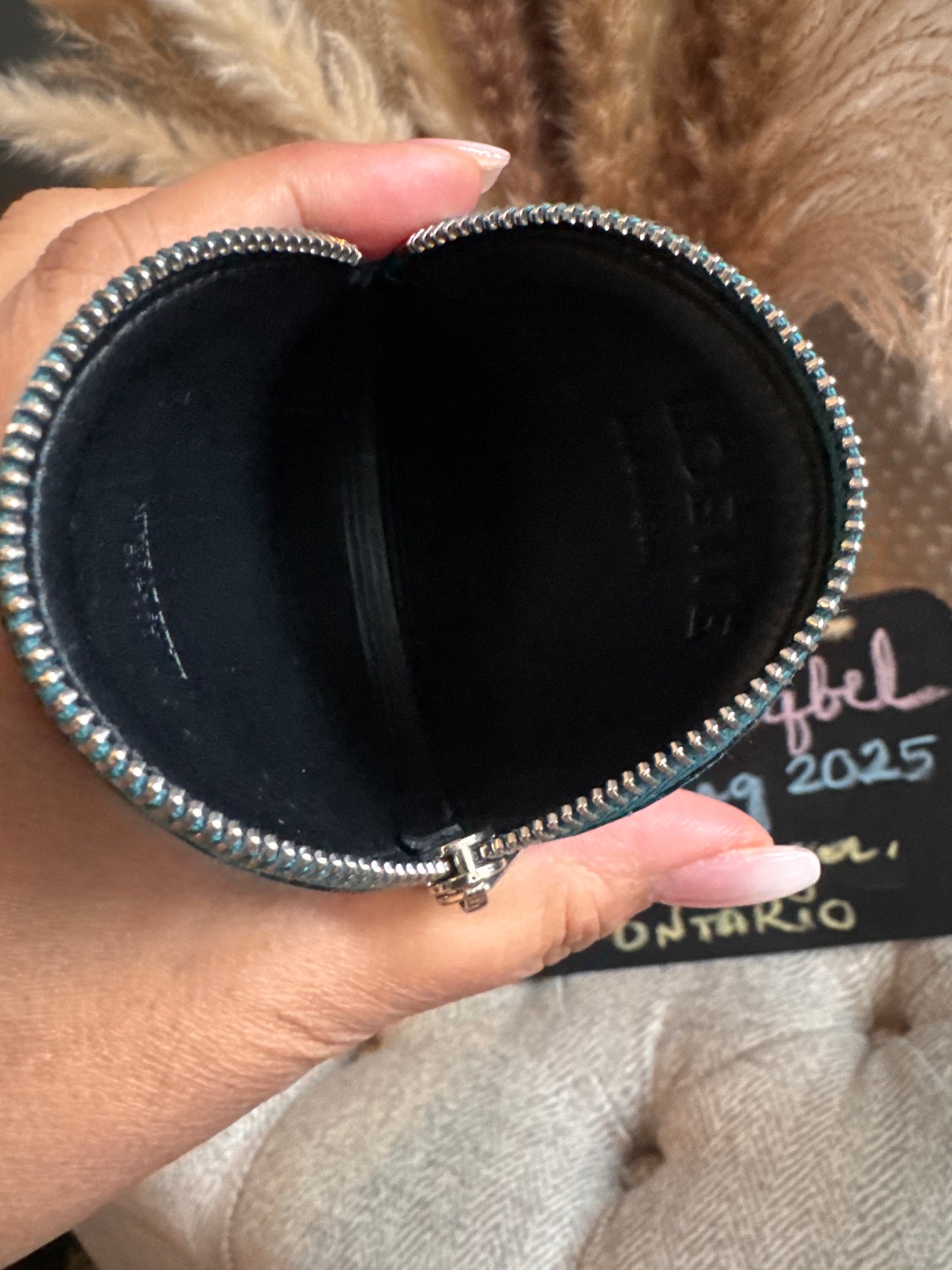Loewe Leather Round Coin Purse