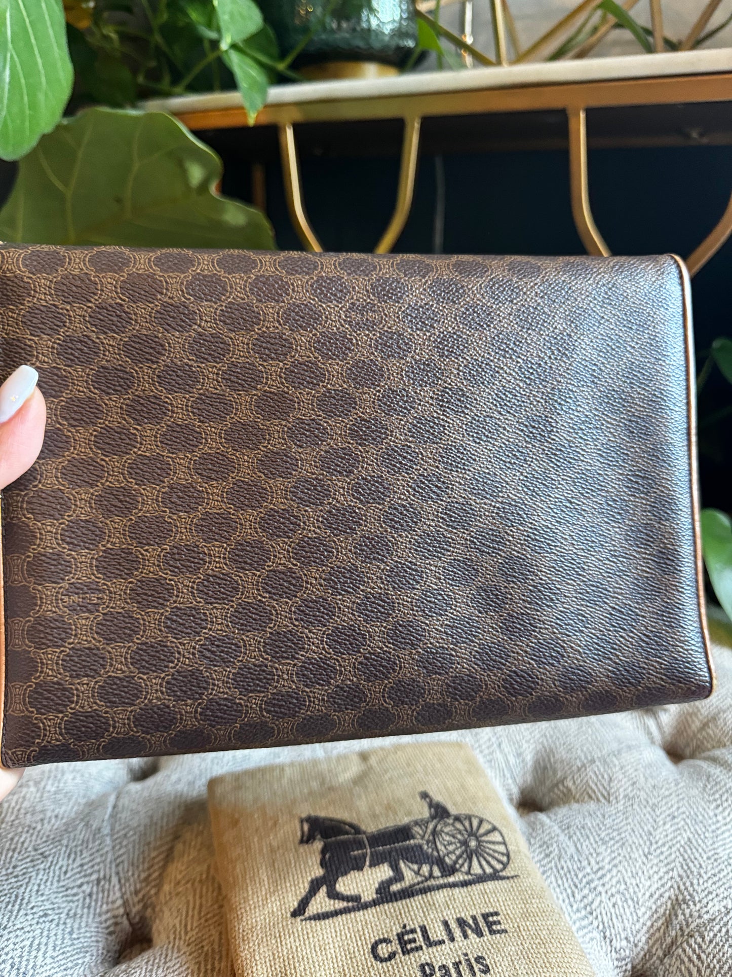 Celine Vintage Macadam Clutch