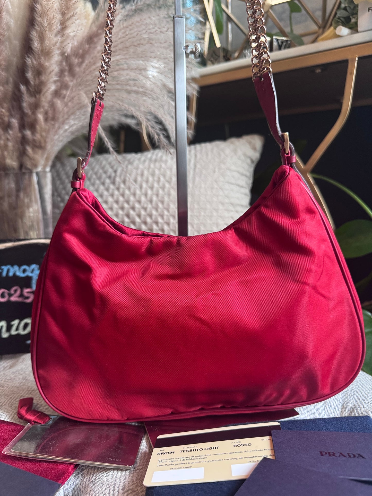 Prada Pochette with Chainlink Strap