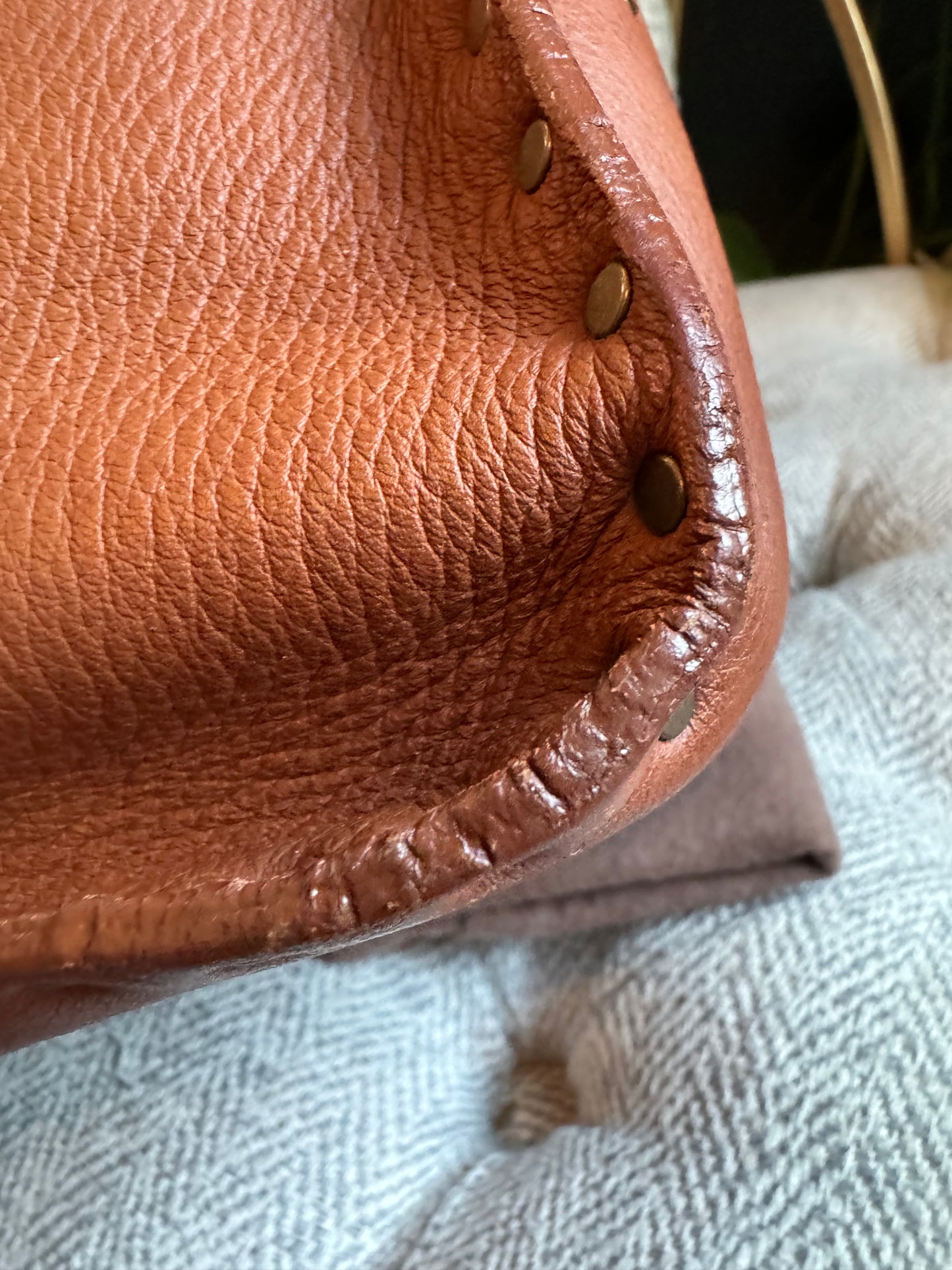 Celine Vintage Studded Leather Tote