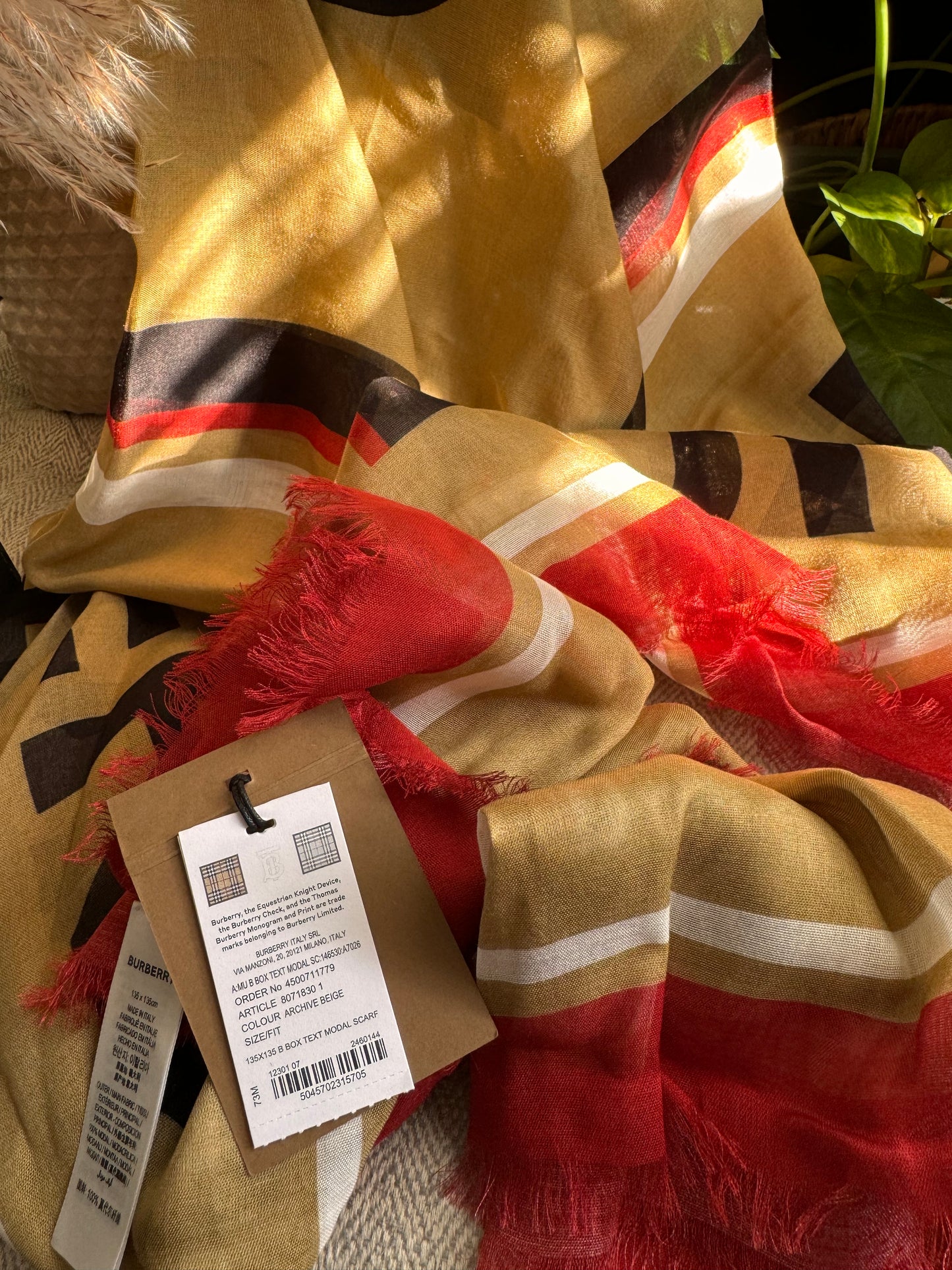 Burberry Scarf NWT