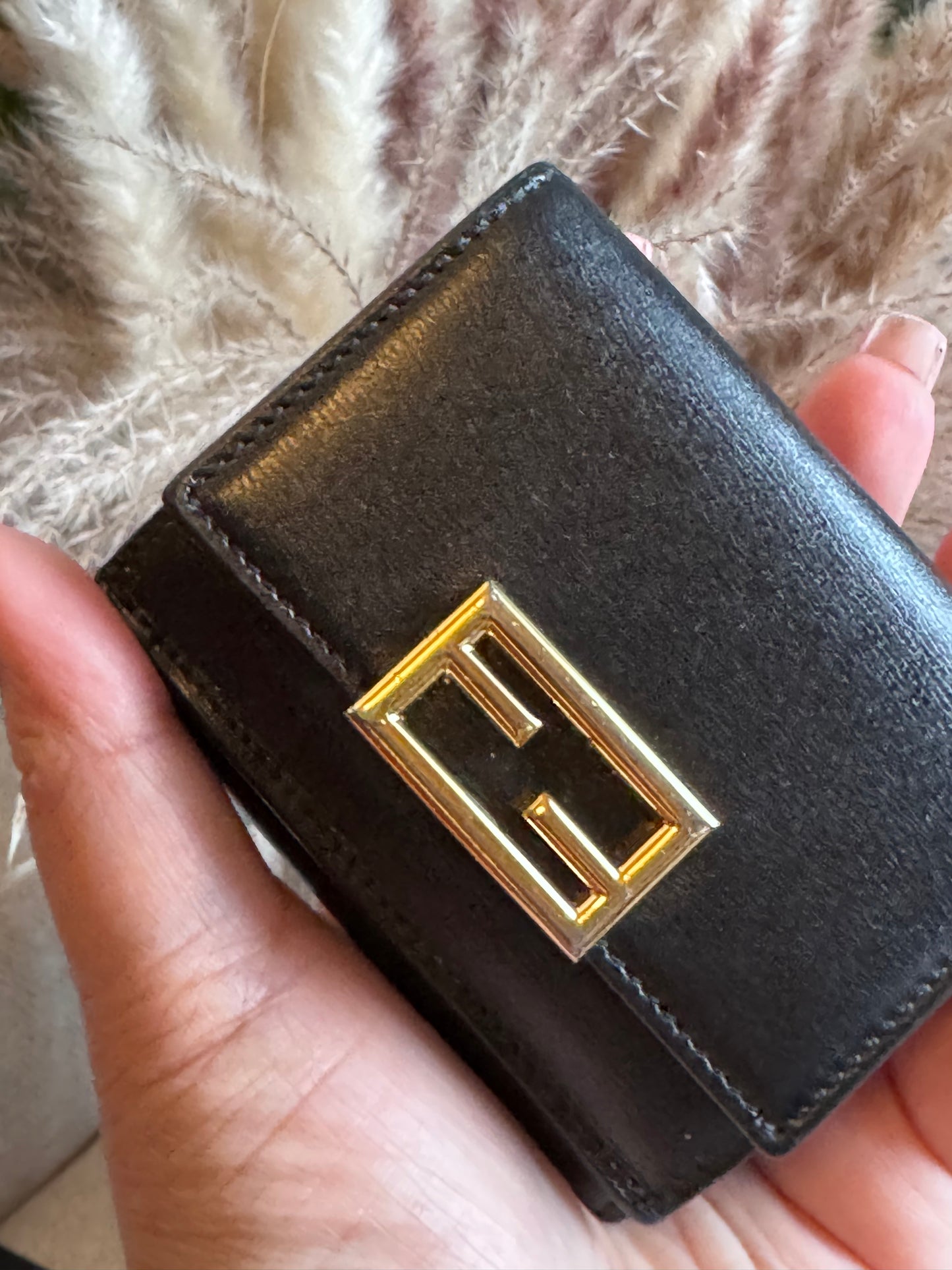 Fendi Micro Baguette Trifold Wallet