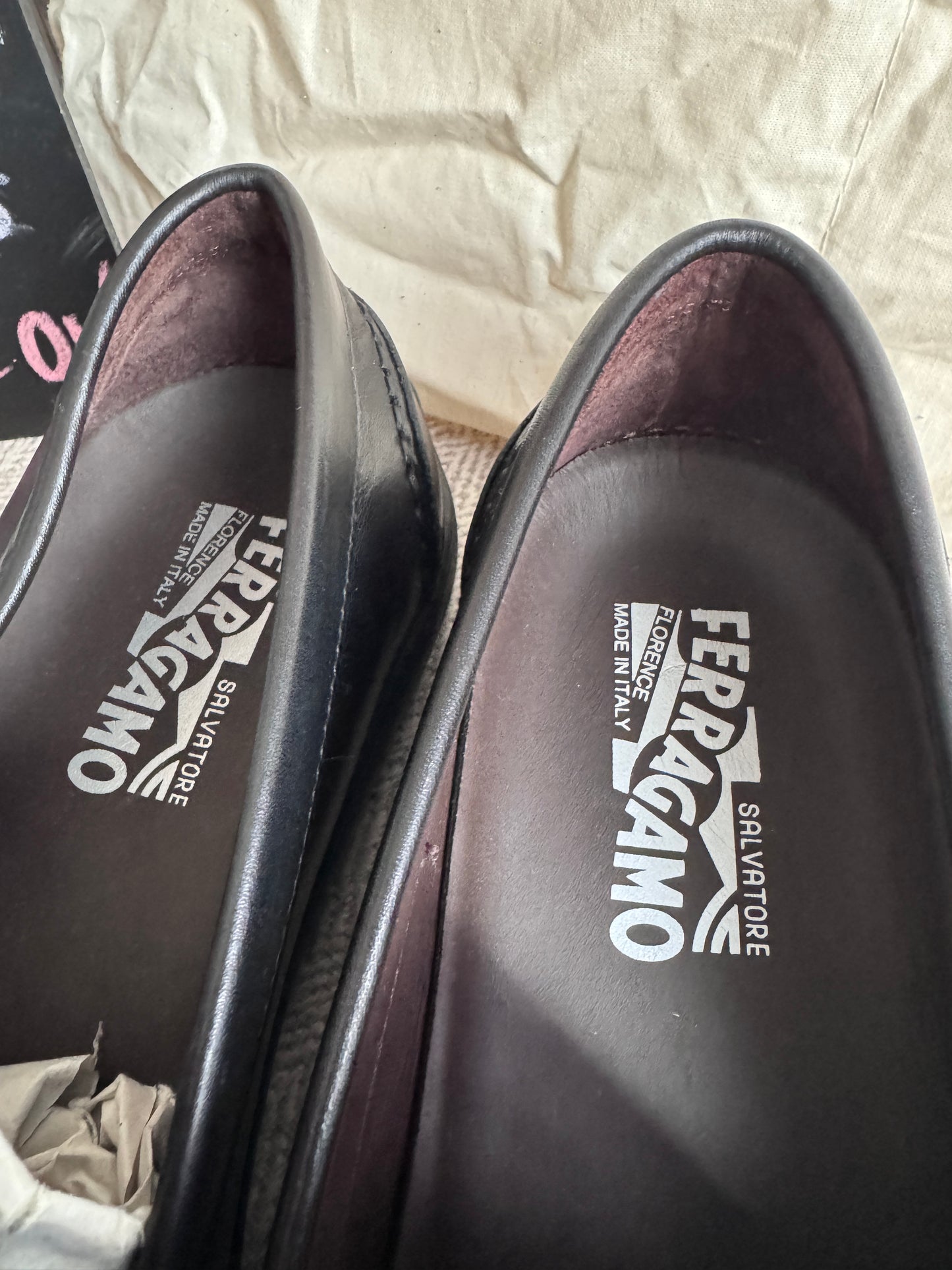 Salvatore Ferragamo Men’s Gancini Loafers, size 9