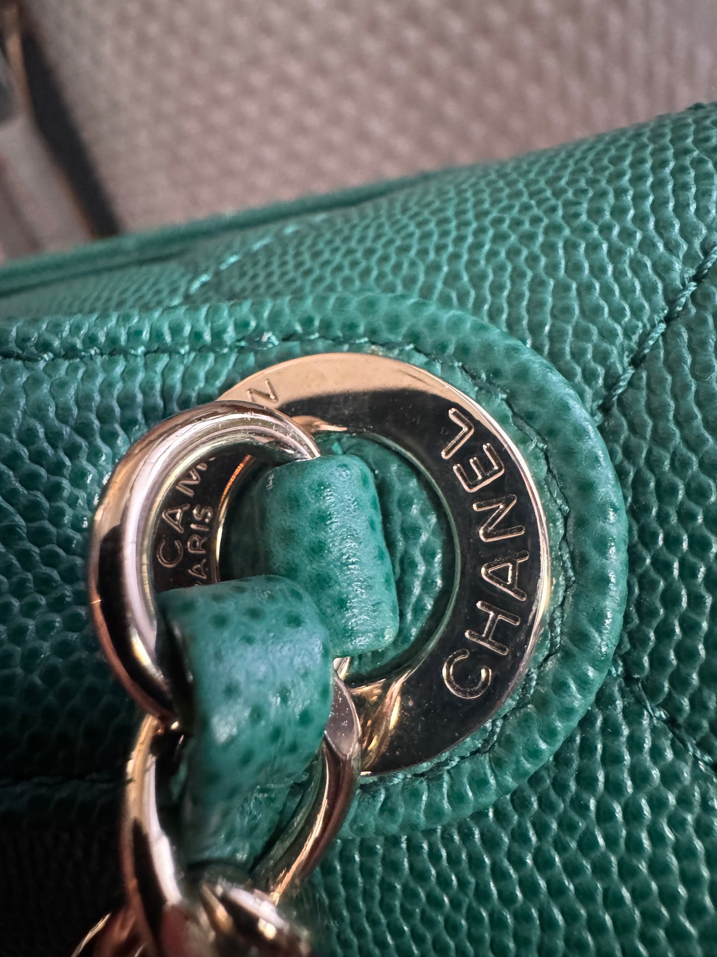 Chanel Business Affinity in gorgeous Green Caviar