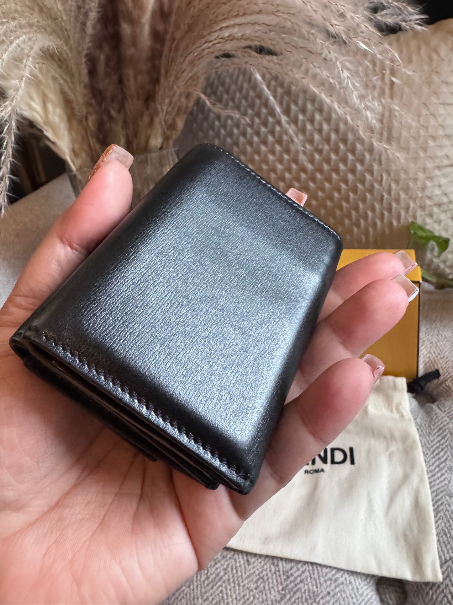 Fendi Micro Baguette Trifold Wallet