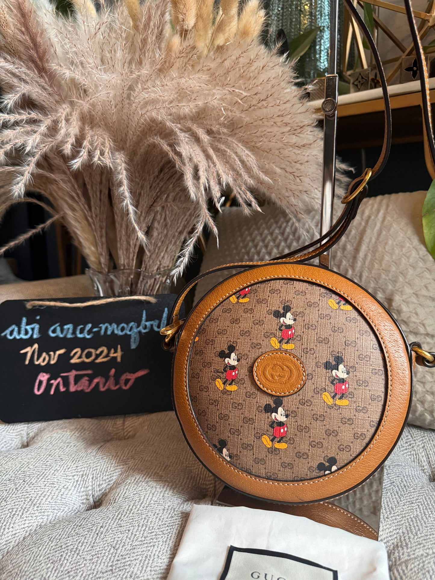 Gucci x Disney Collab Round Shoulder/Crossbody