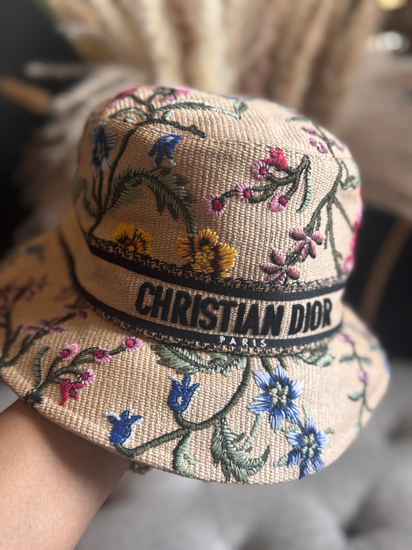 Christian Dior D‐Bobby Floral bucket hat