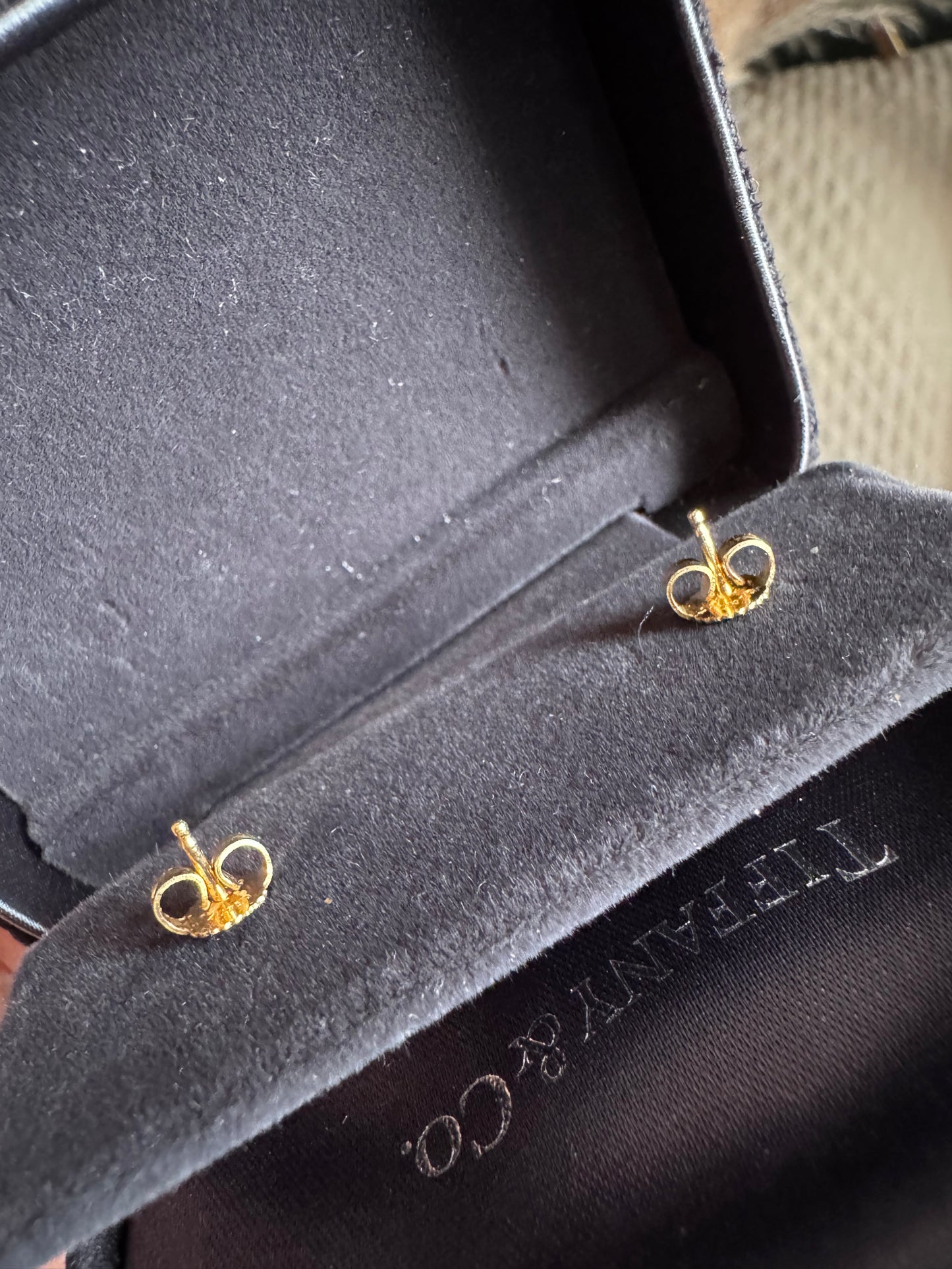 Tiffany&Co 18k Elsa Peretti Diamond by the Yard Earrings