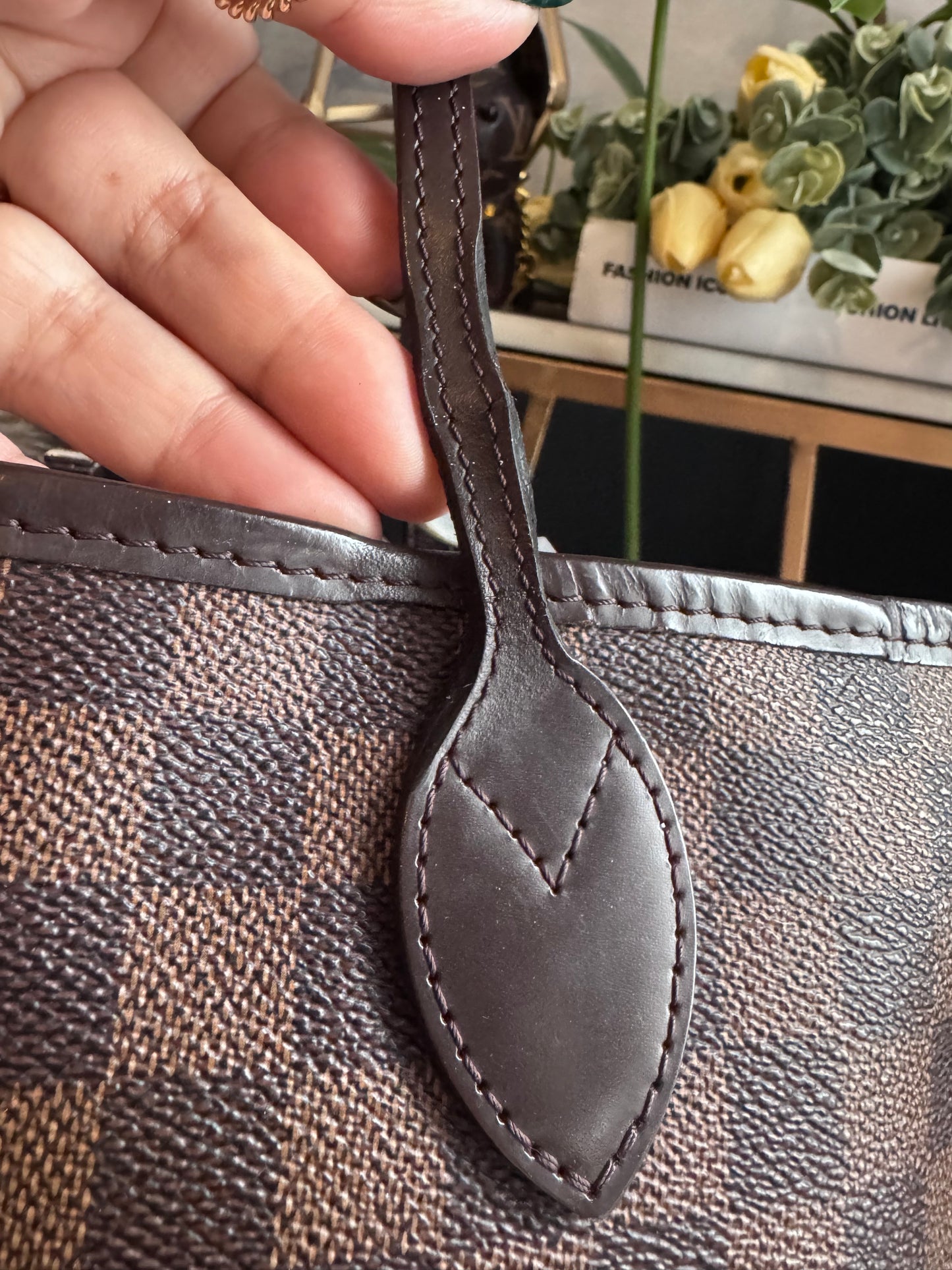 Neverfull MM in Damier Ebene -Rose Ballerine
