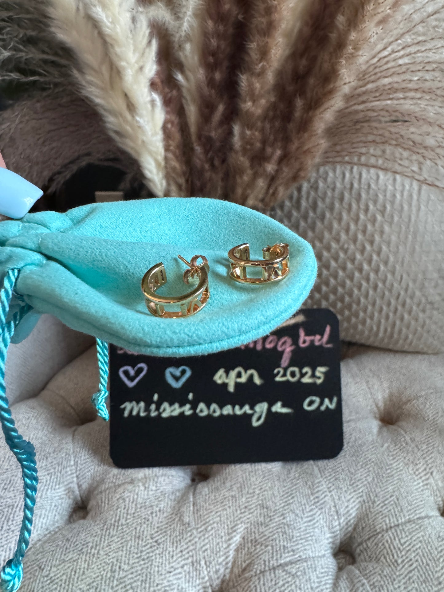 Tiffany&Co 18k Atlas Hoops in Rose Gold