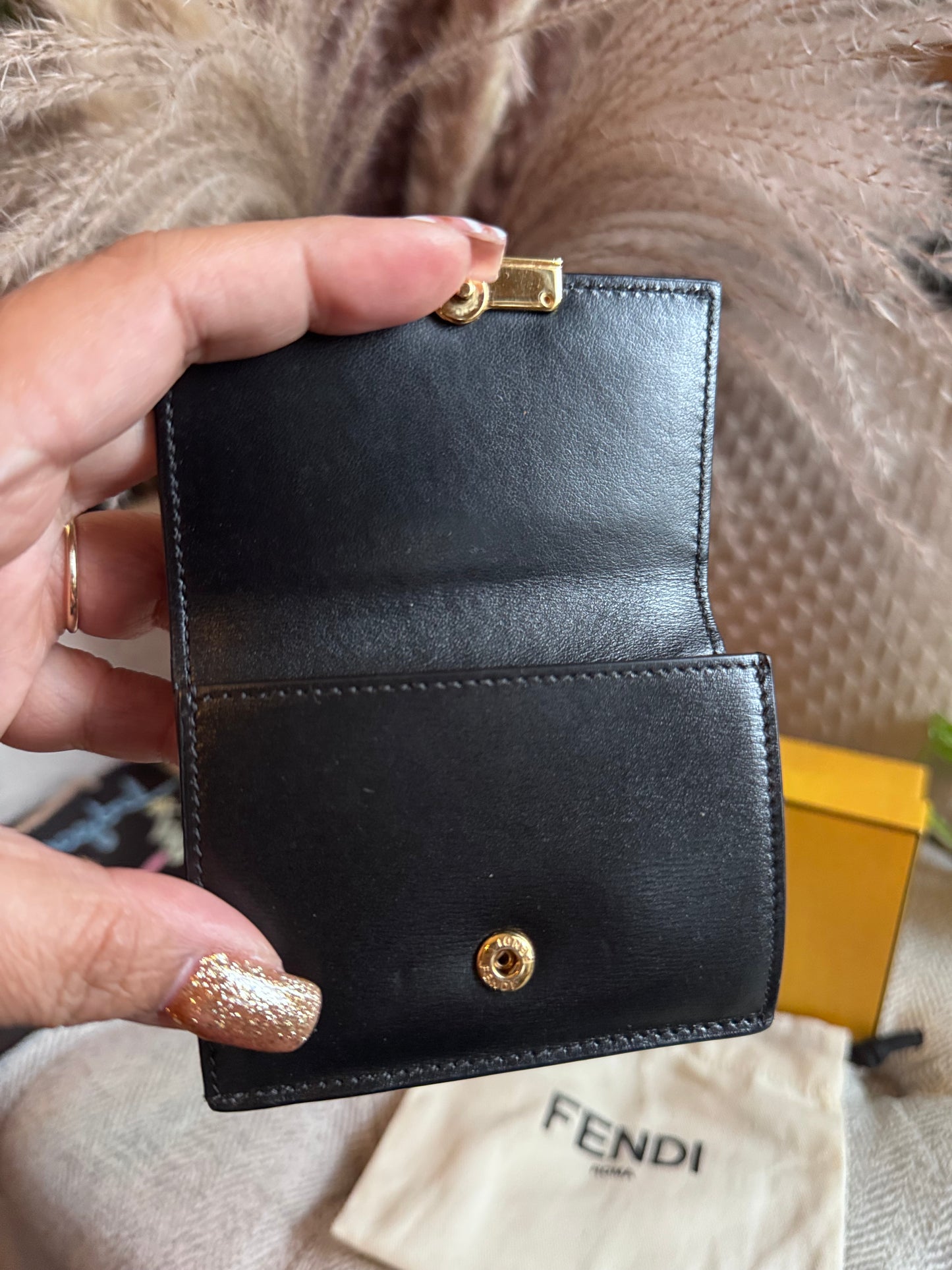 Fendi Micro Baguette Trifold Wallet