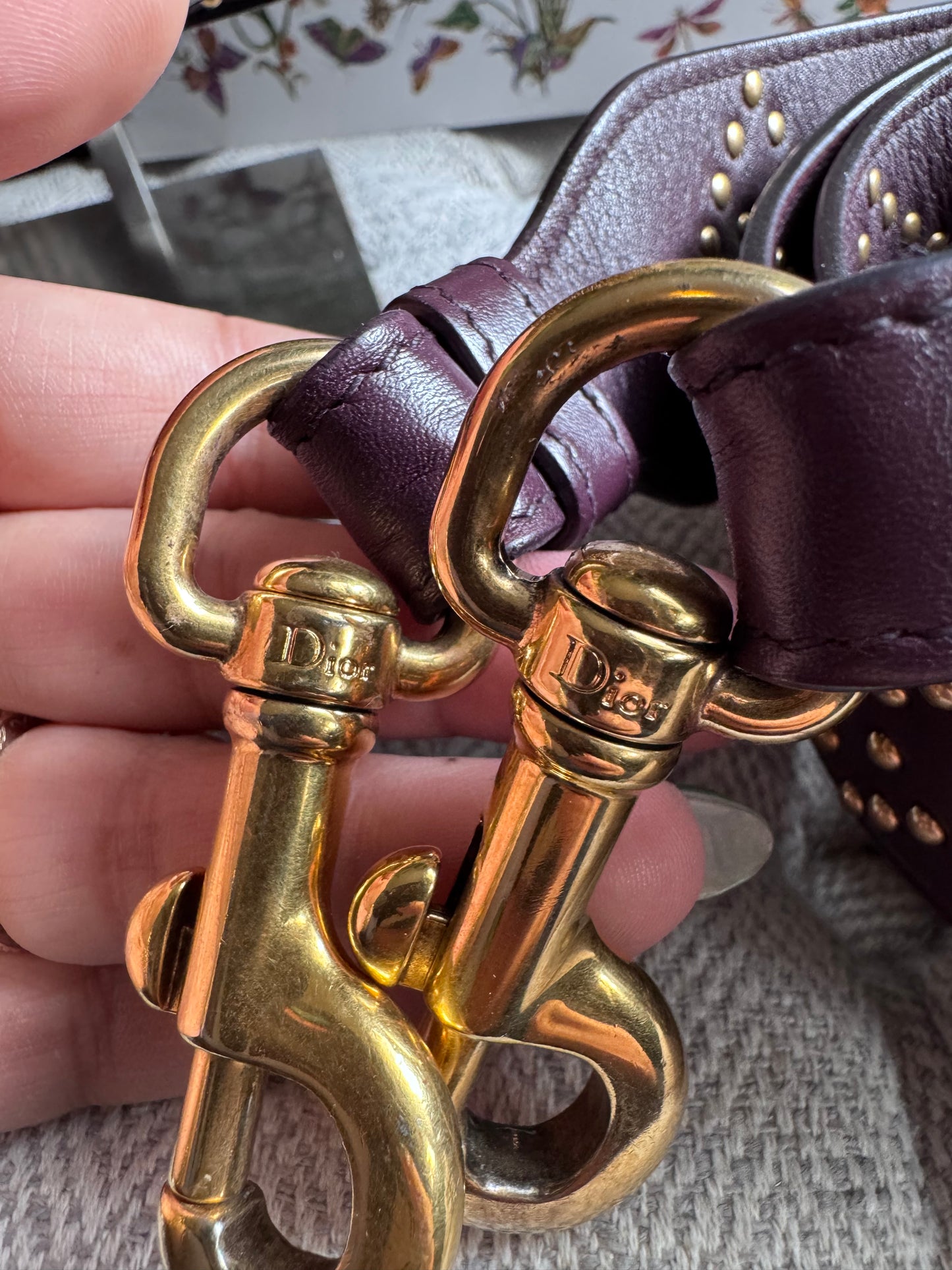 Dior Medium Cannage Studded Lady Dior