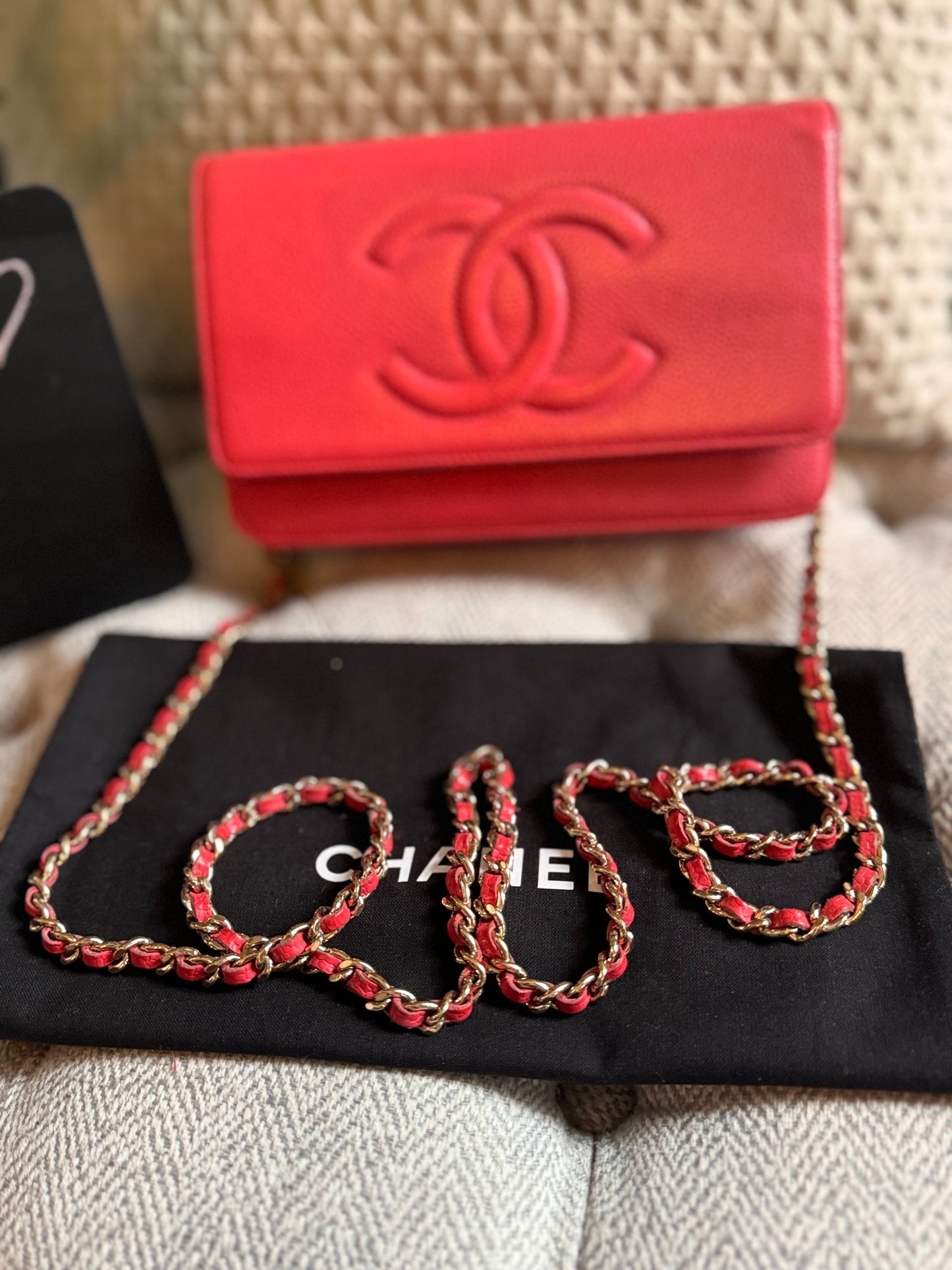 Chanel WOC Caviar in GOLD Hardware