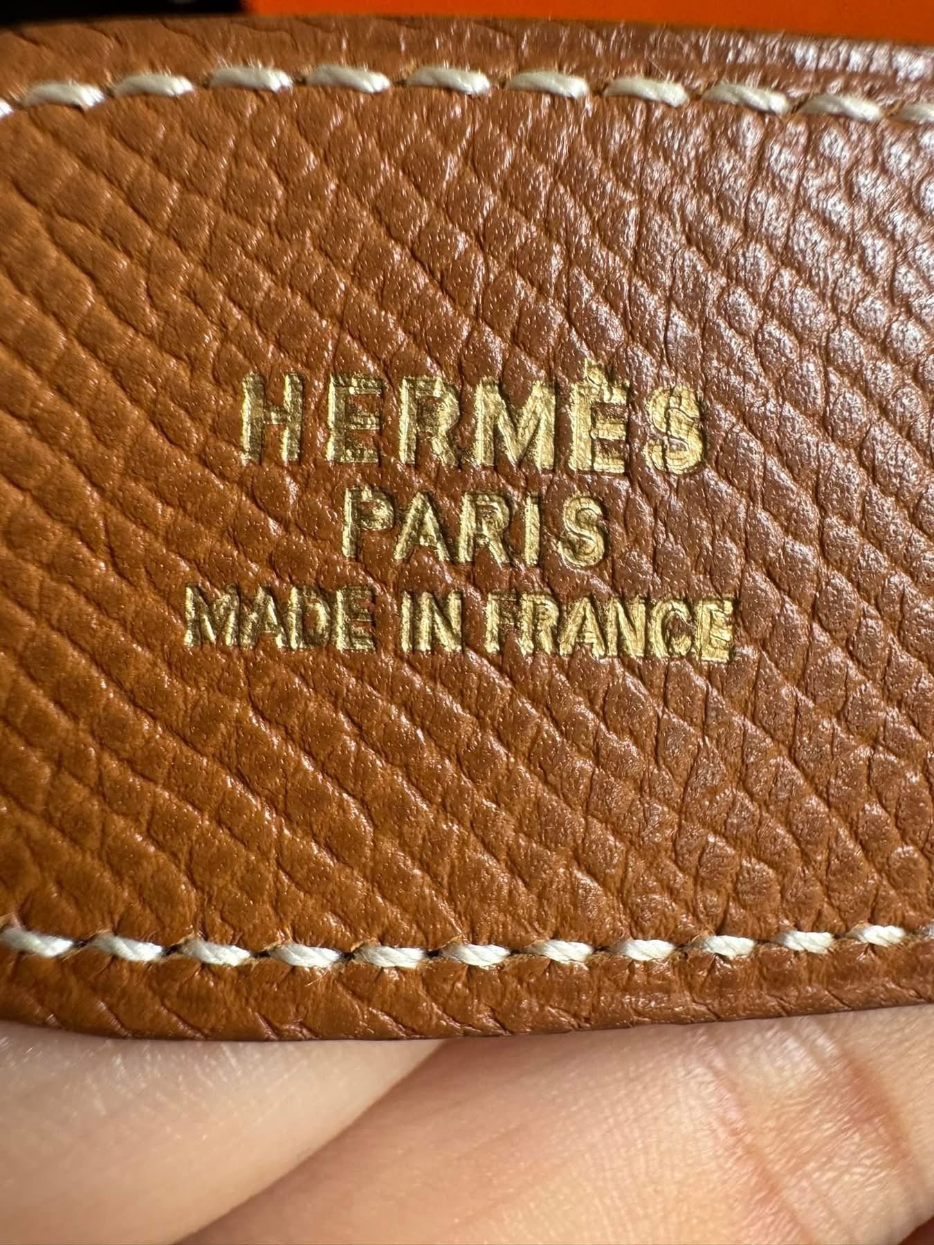 Hermes Belt with Gold Buckle