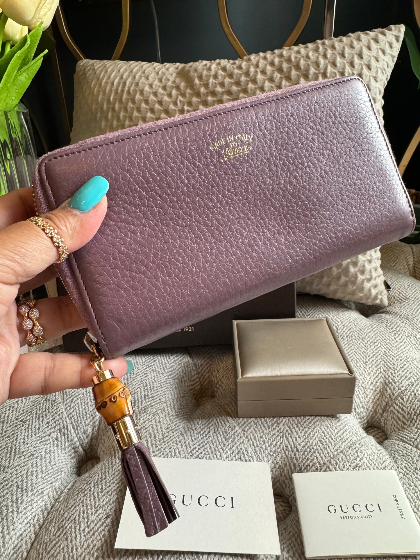 Gucci Bamboo Zippy wallet