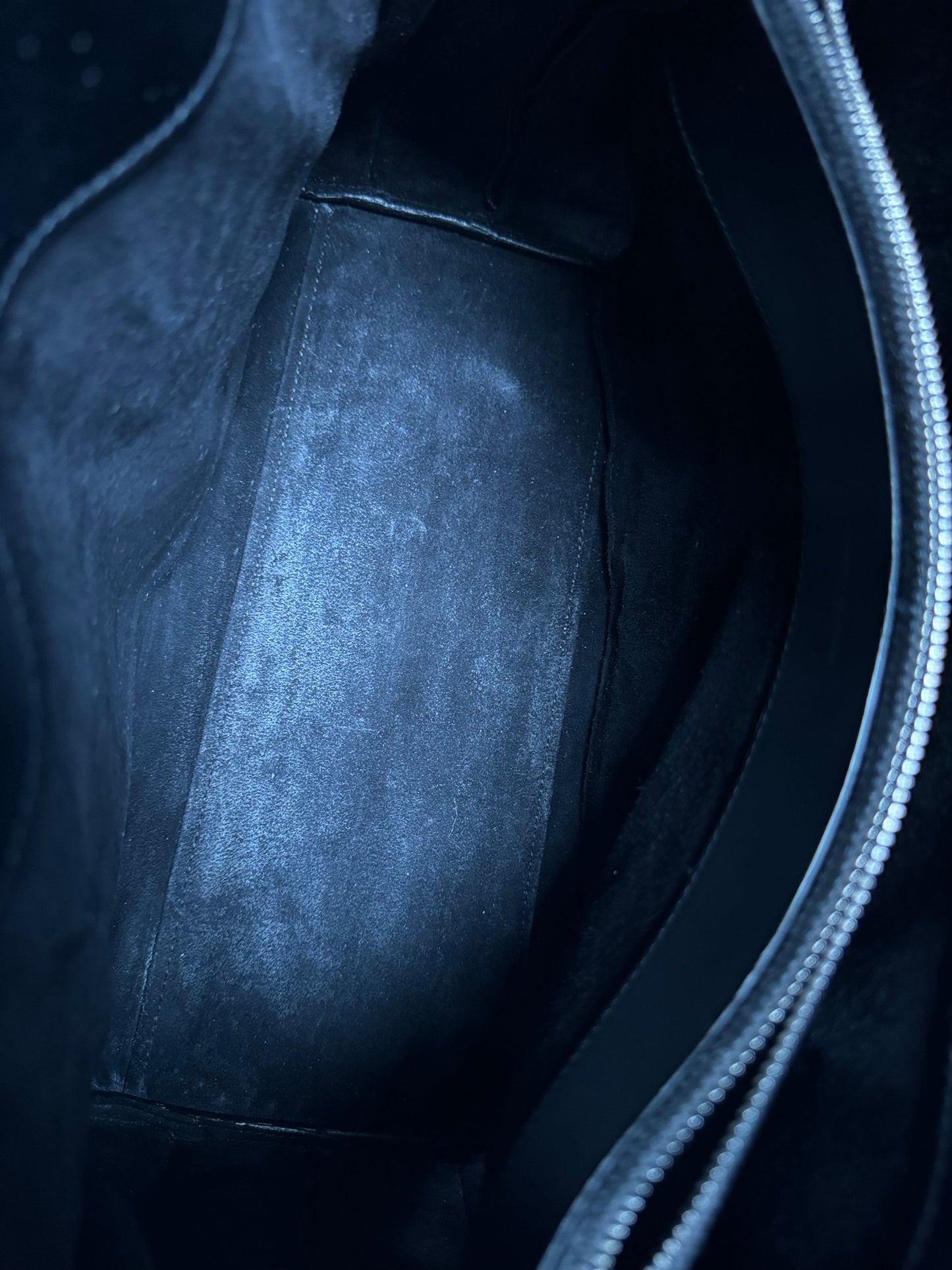 YSL Saint Laurent Black Eel Sac De Jour Bag