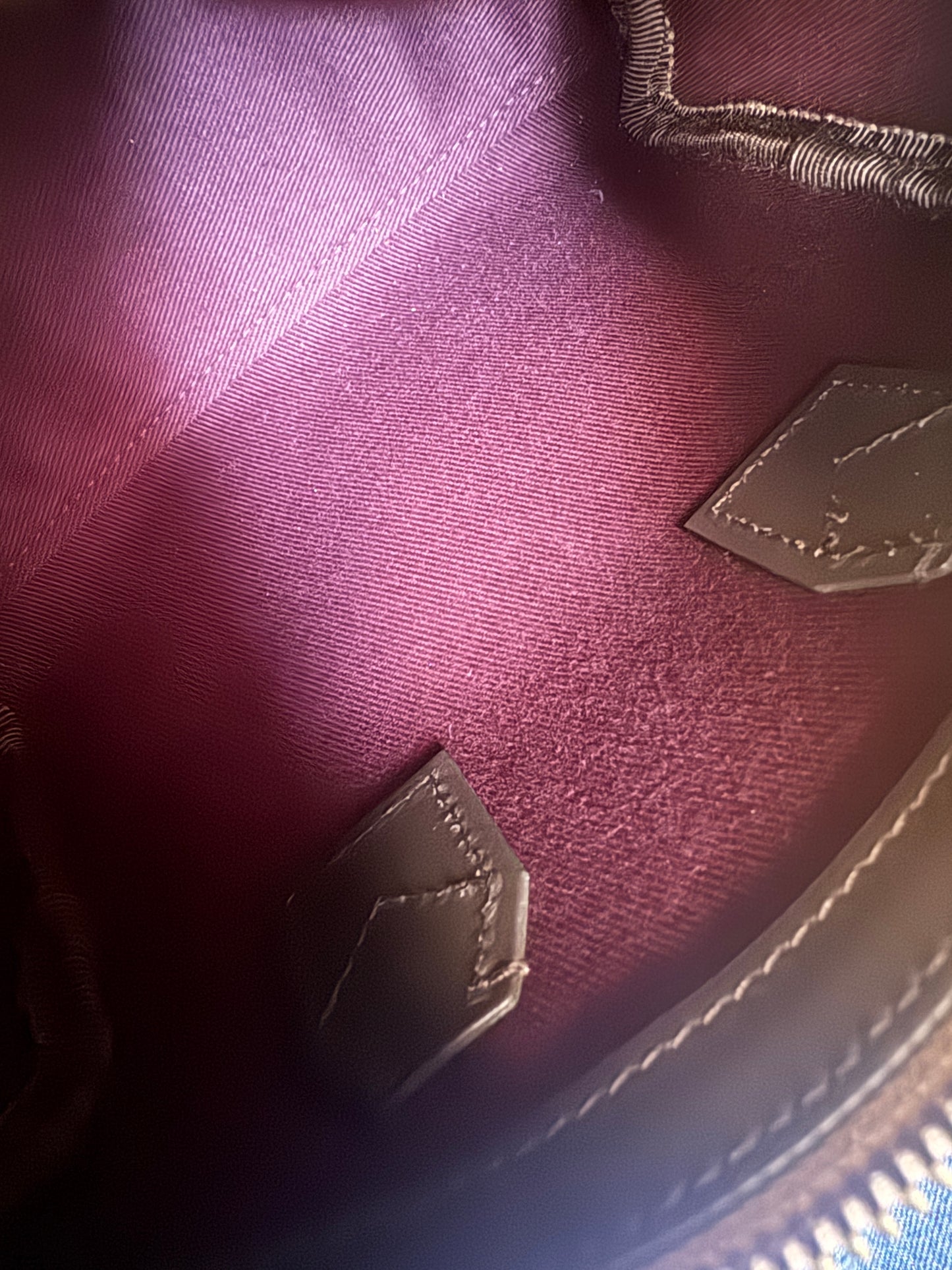 Burberry Mini Check Bowling Bag in Military