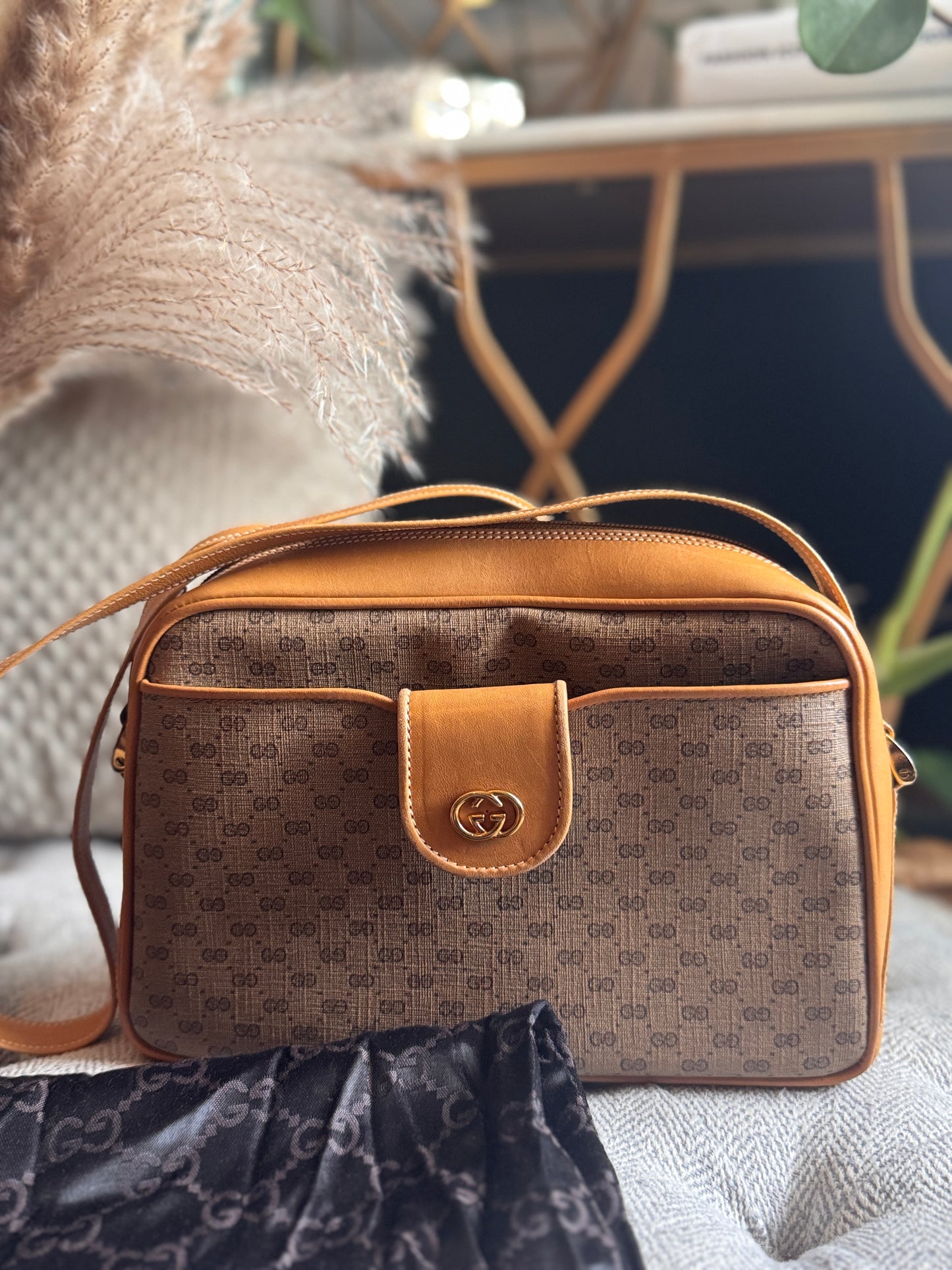 Gucci Vintage Micro GG Camera Bag