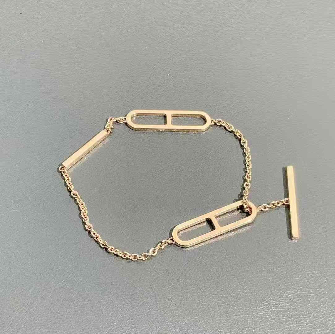For PRE-ORDER ONLY Hermes Ever Chaine d’ancre bracelet in Rose Gold size SH
