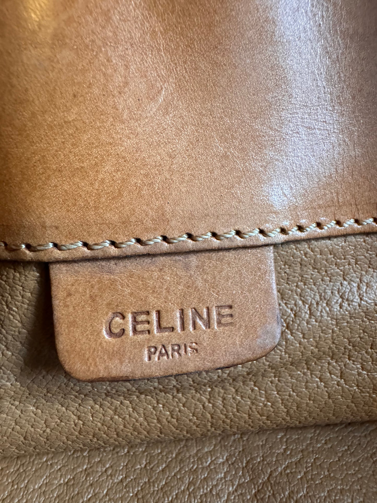 Celine Vintage Macadam Foldover Clutch