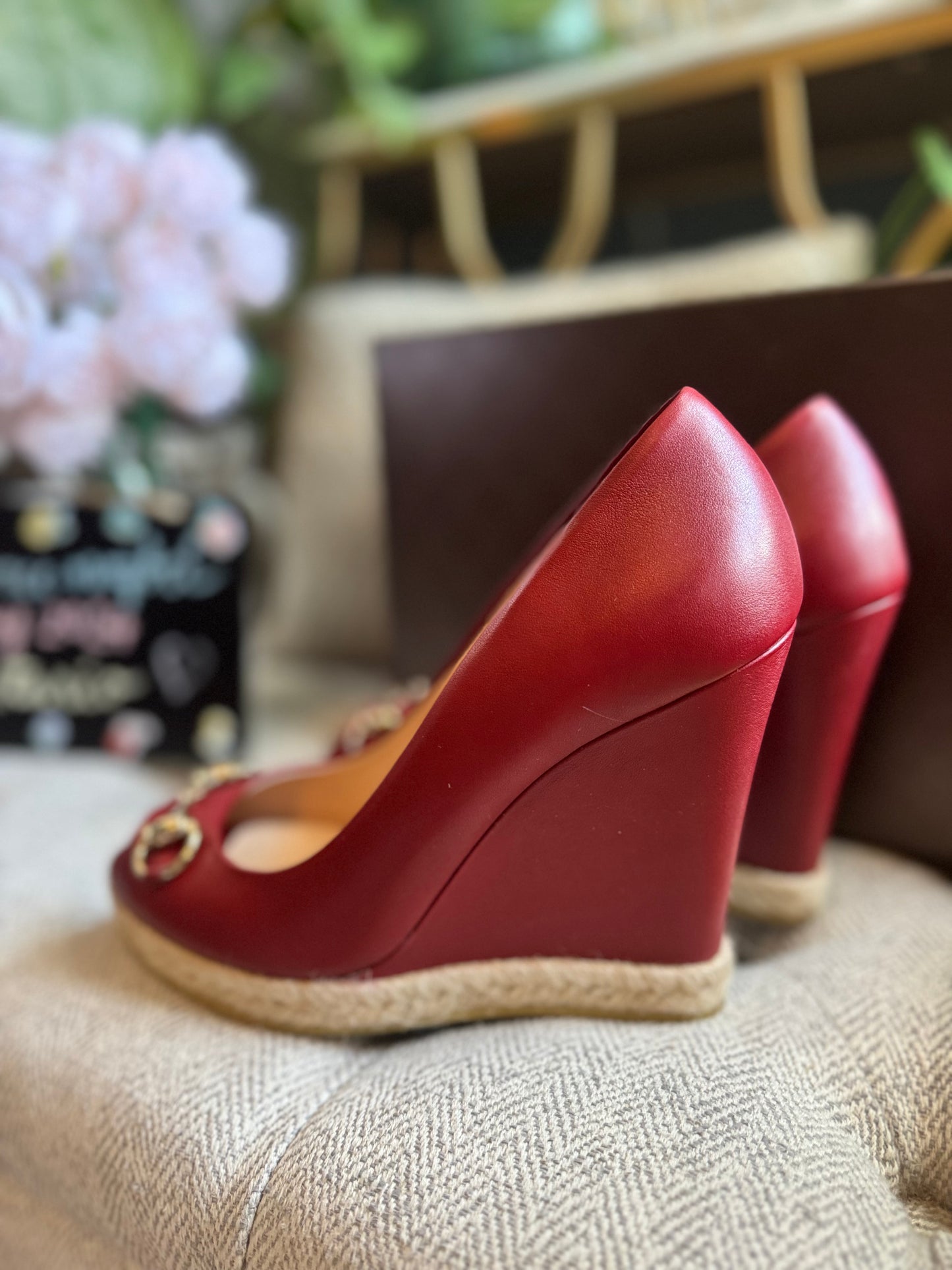Gucci Horsebit Wedge Pumps