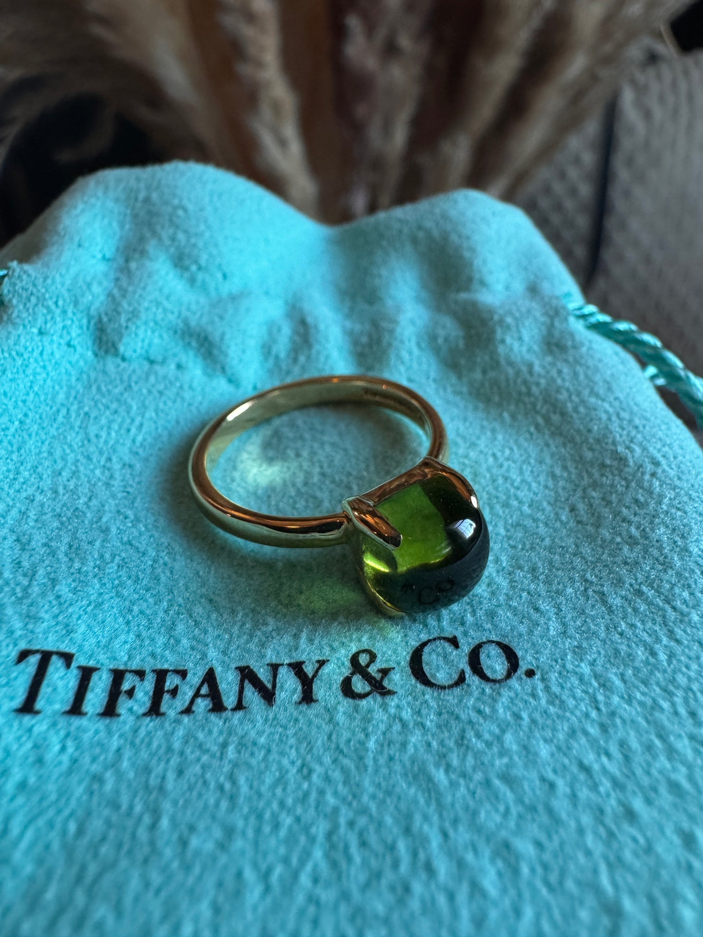 Tiffany & Co.Retired Sugar Stack Ring in Peridot