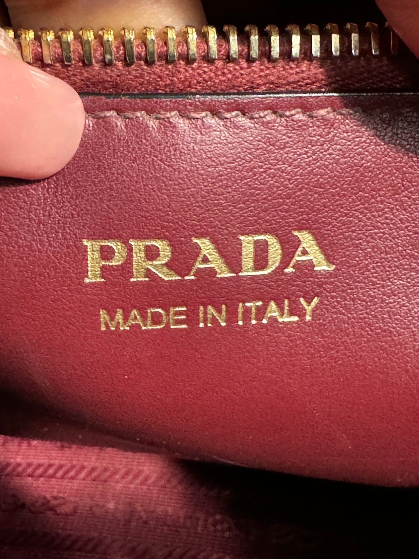PRADA Saffiano Cuir Small Monochrome Top Handle Tote