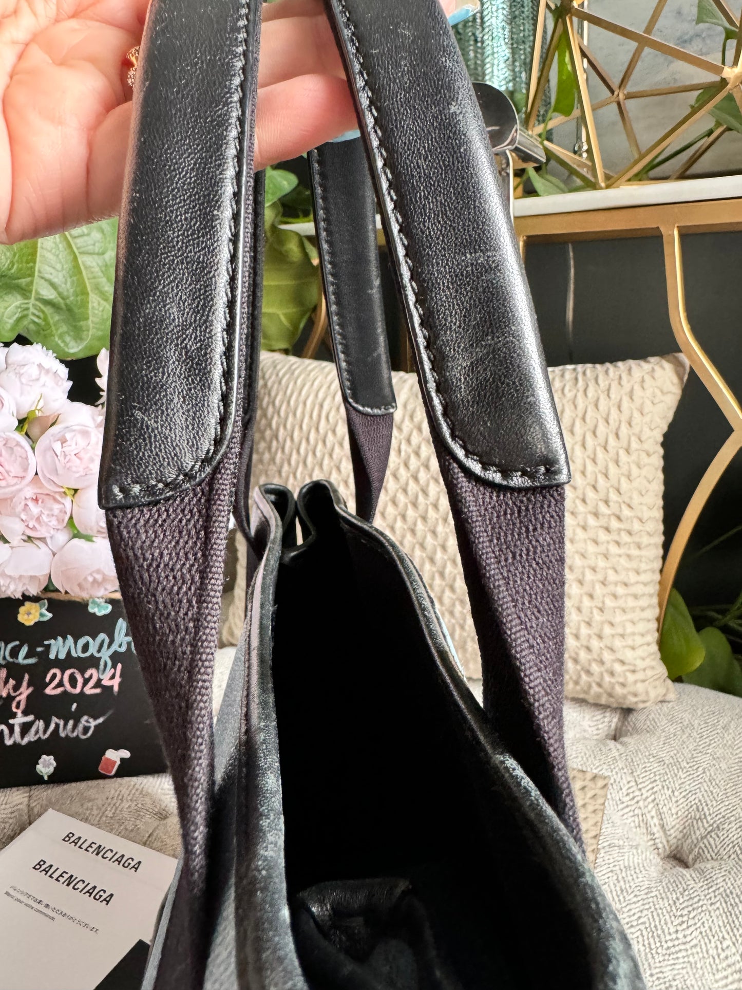 Balenciaga Denim Cabas