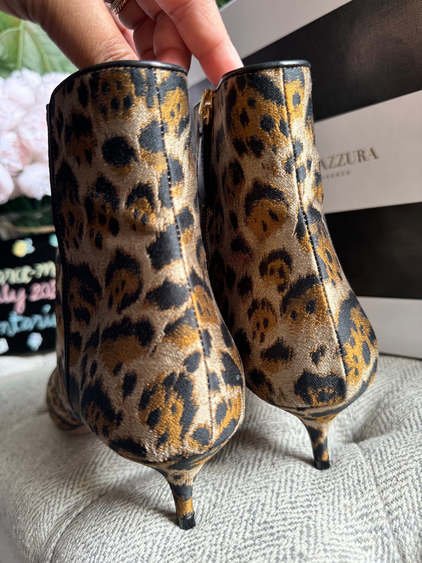 Aquazzura Leopard Print Quant 45 in size 39