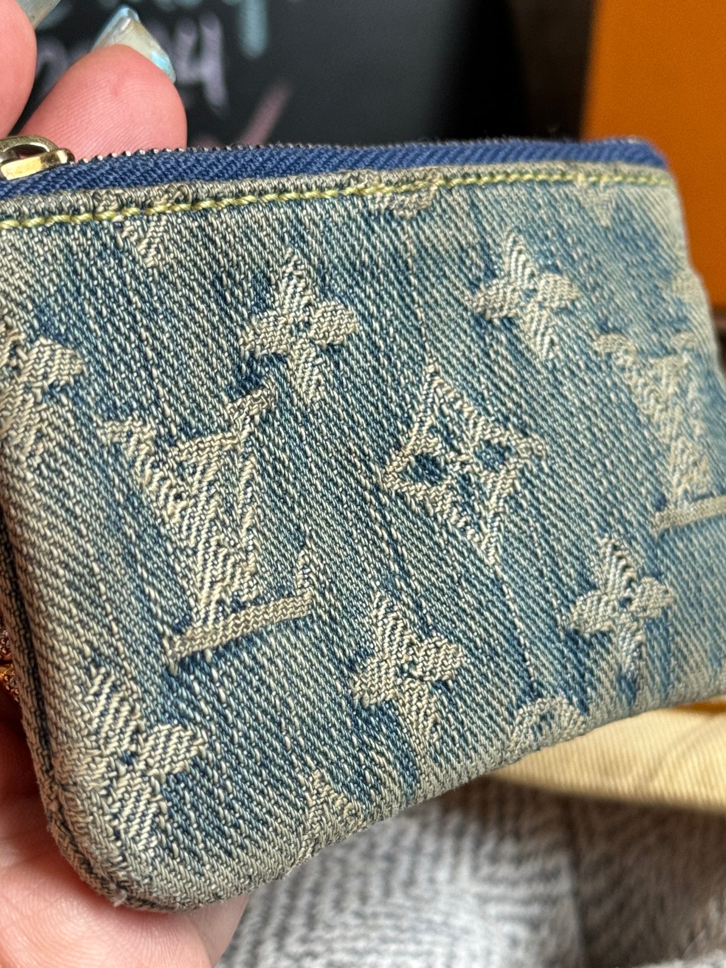 Louis Vuitton Denim Cles