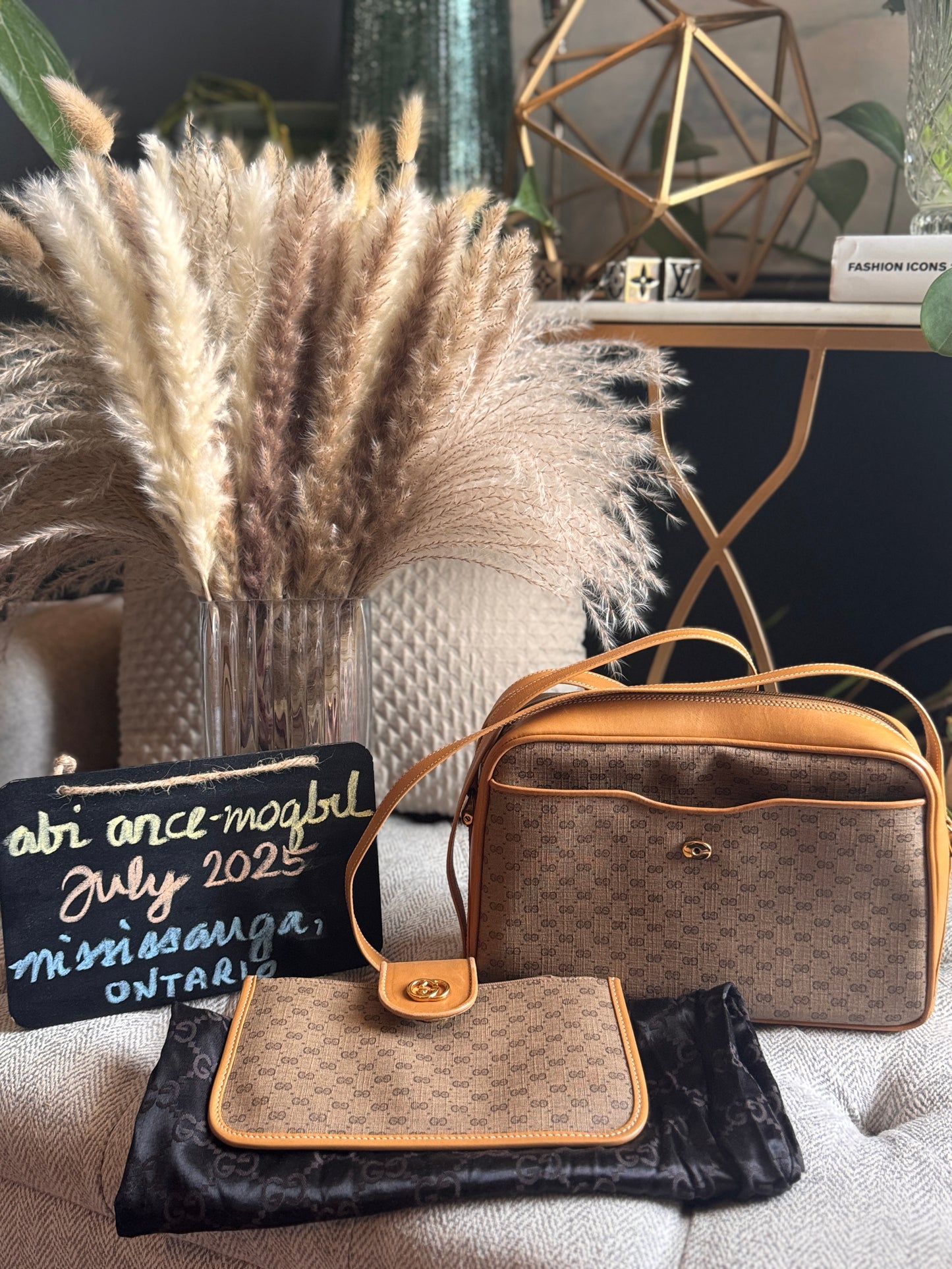 Gucci Vintage Micro GG Camera Bag