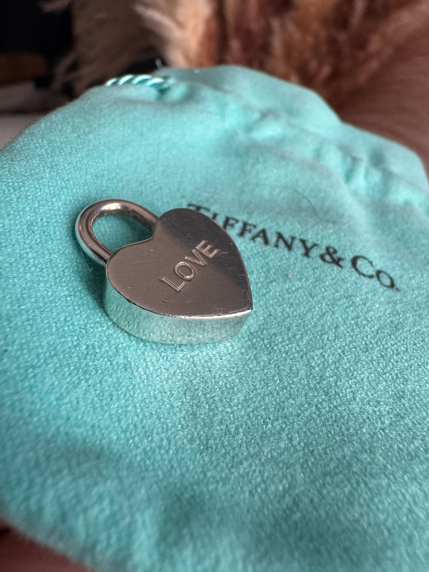 Tiffany & Co Padlock Heart LOVE Charm